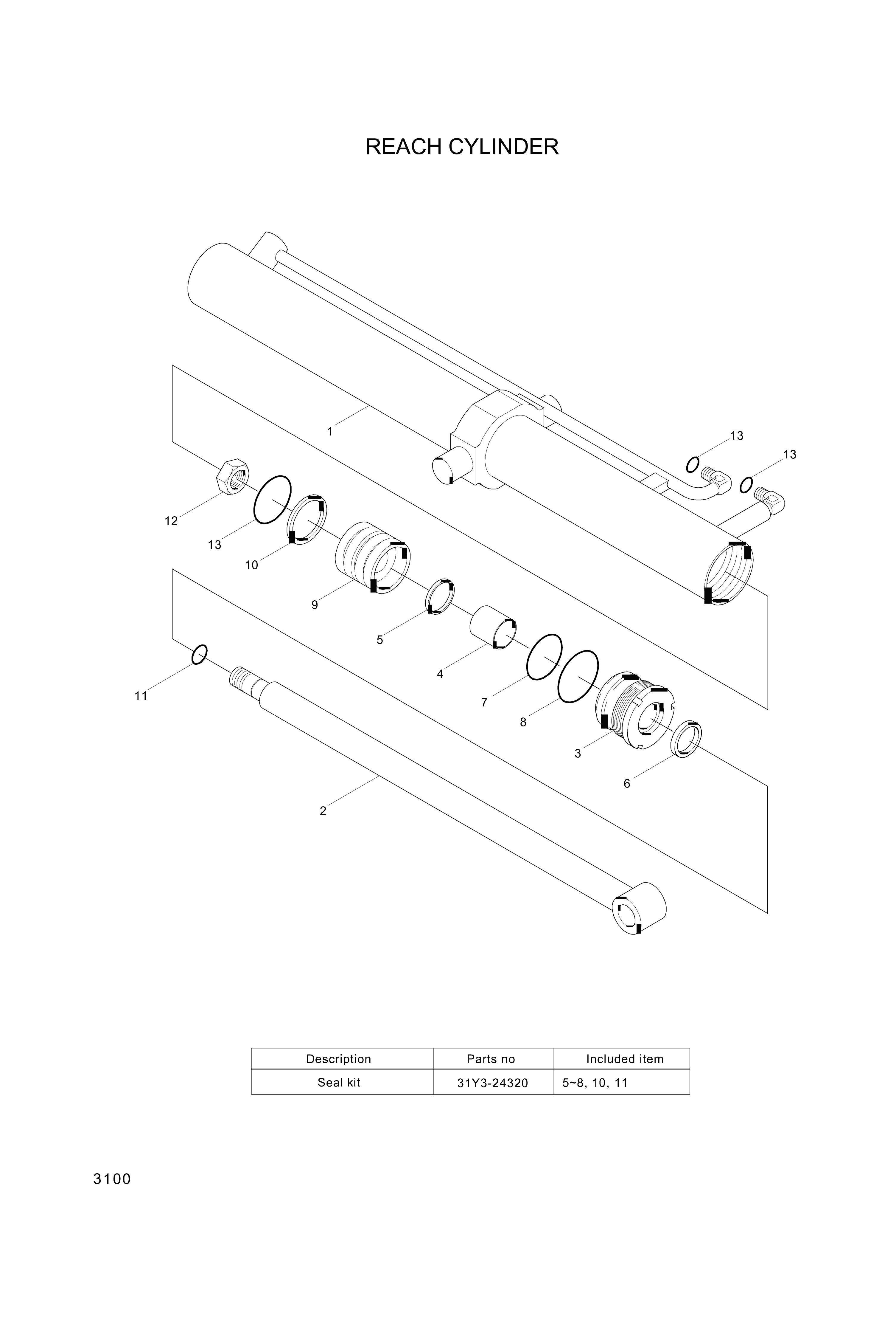 drawing for Hyundai Construction Equipment 95113-04400 - O-RING (figure 4)