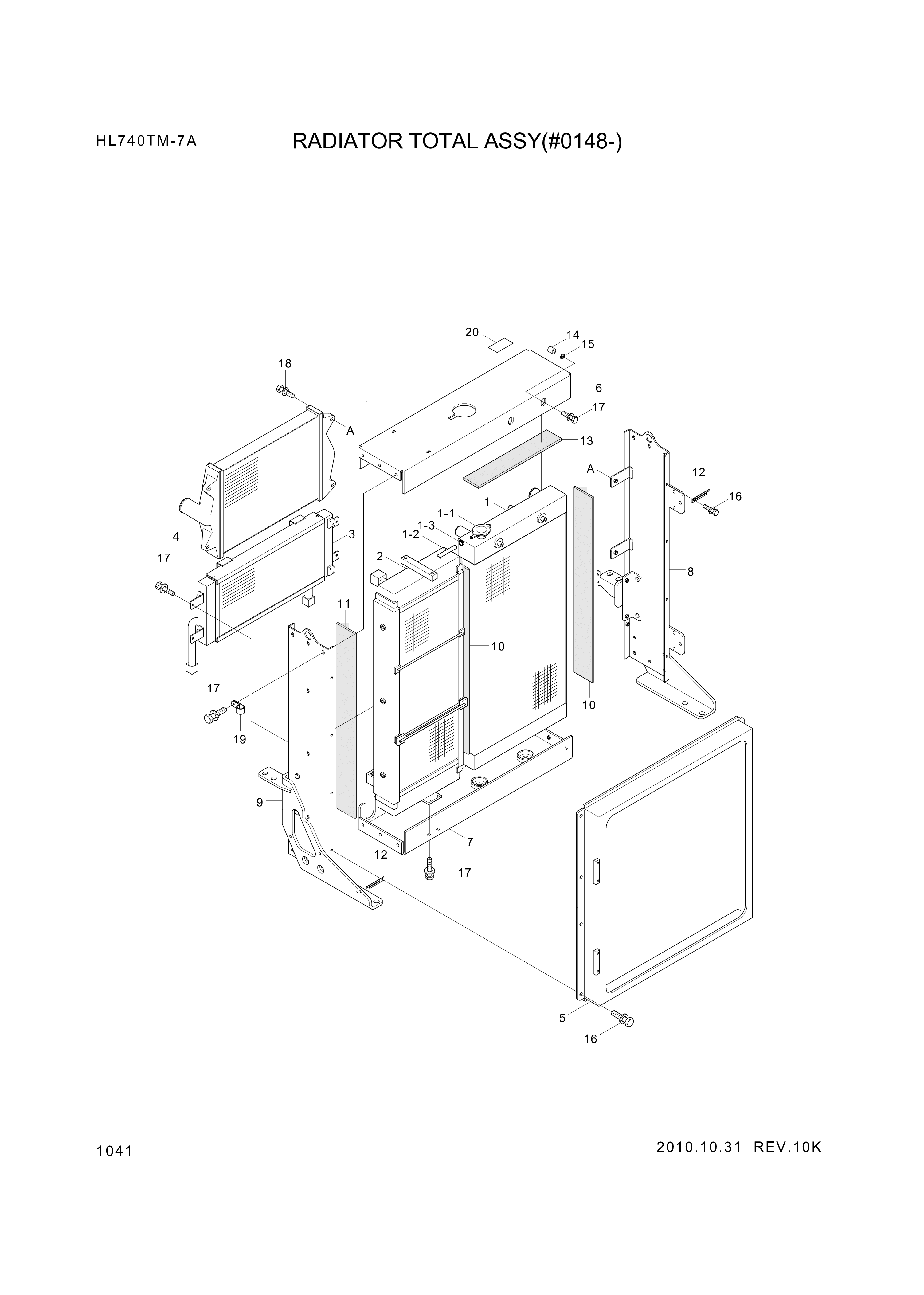 drawing for Hyundai Construction Equipment 96303000 - OVERFLOW HOSE (figure 1)