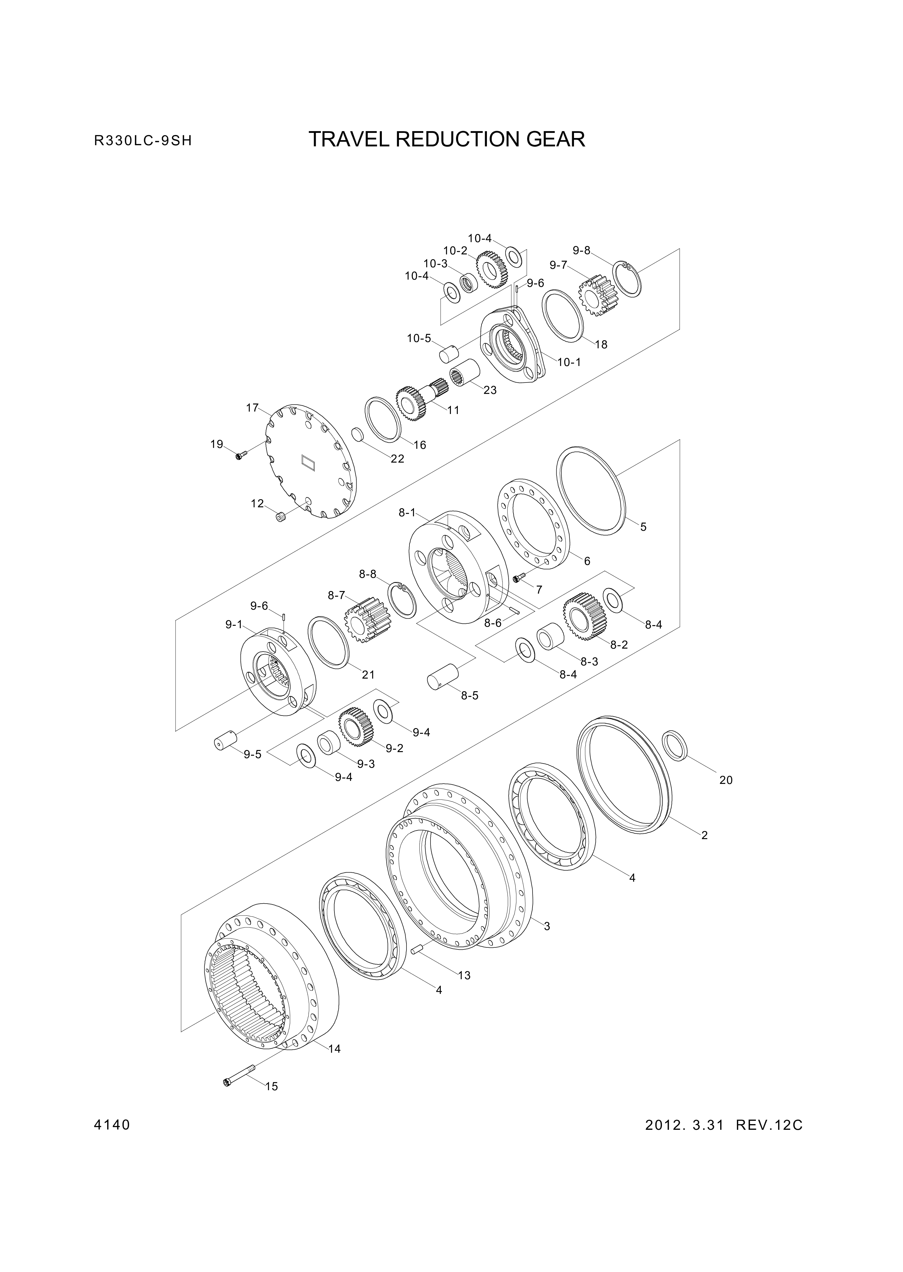 drawing for Hyundai Construction Equipment XKAQ-00398 - CARRIER ASSY-3RD (figure 5)