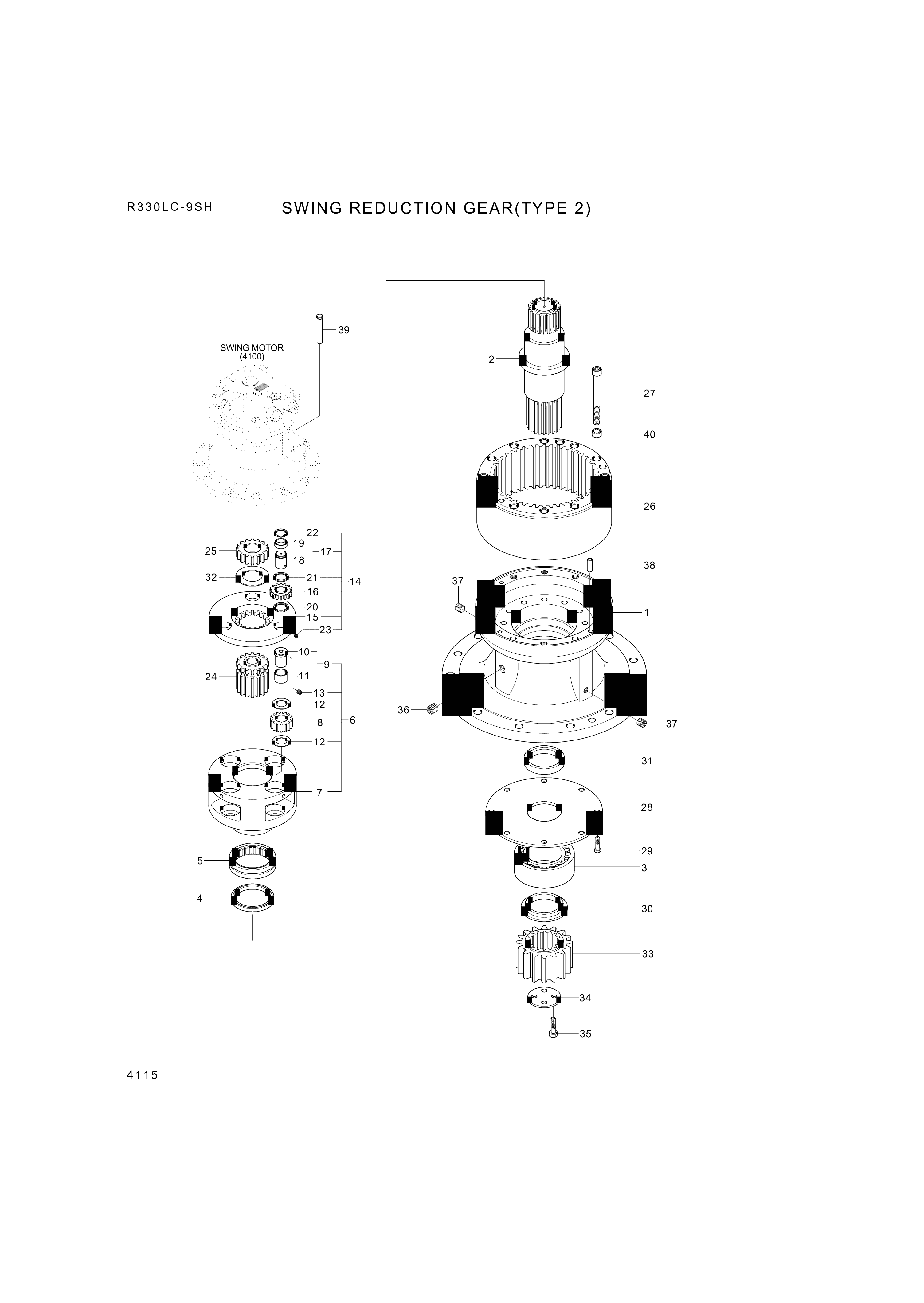 drawing for Hyundai Construction Equipment XKAQ-00146 - BEARING-TAPERROLLER (figure 5)