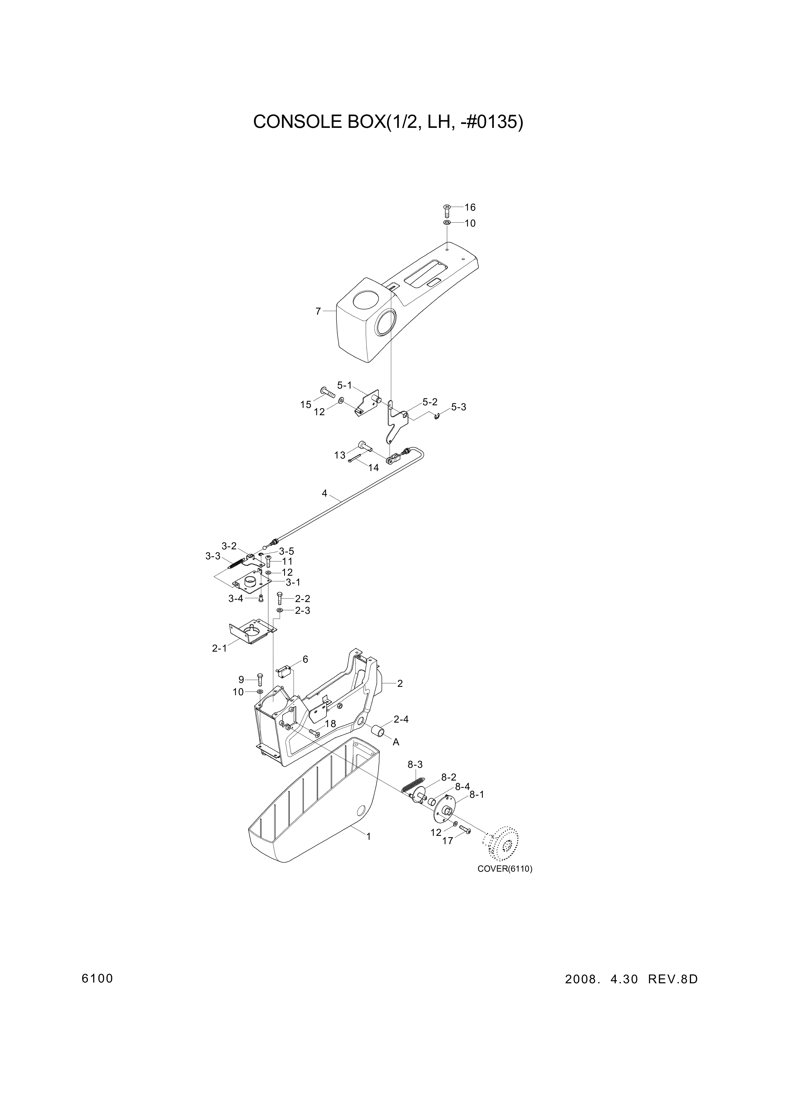 Technical drawing of Hyundai Construction Equipment S161-030166 BOLT-CROSS RD with dimensions and layout