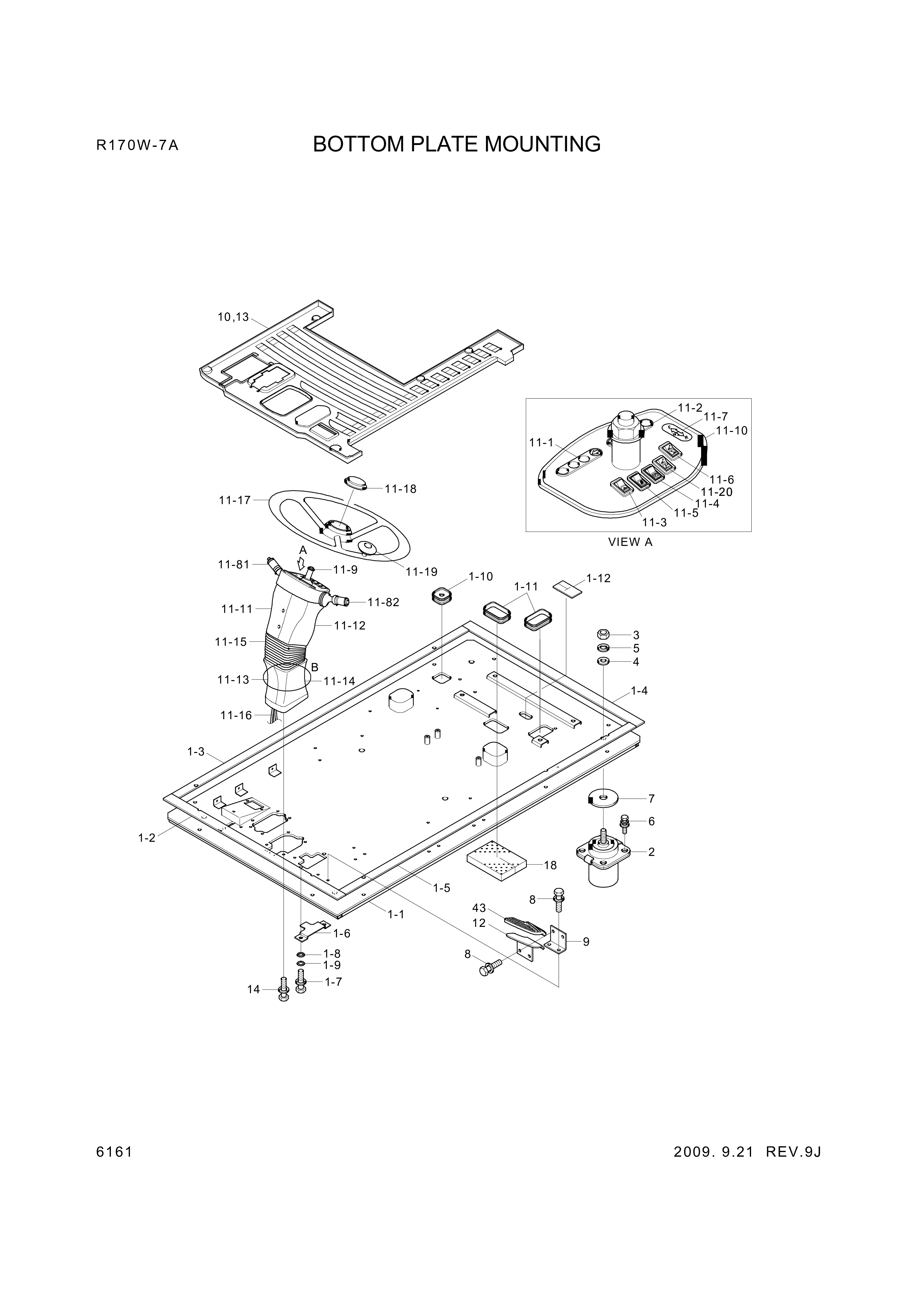 drawing for Hyundai Construction Equipment 0034.0869 - KNOB (figure 1)