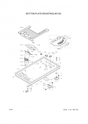 drawing for Hyundai Construction Equipment ZTAZ-00069 - WHEEL-STEERING (figure 4)