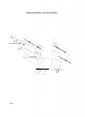 drawing for Hyundai Construction Equipment 3537-326-380-30 - VALVE ASSY-RELIEF (figure 1)