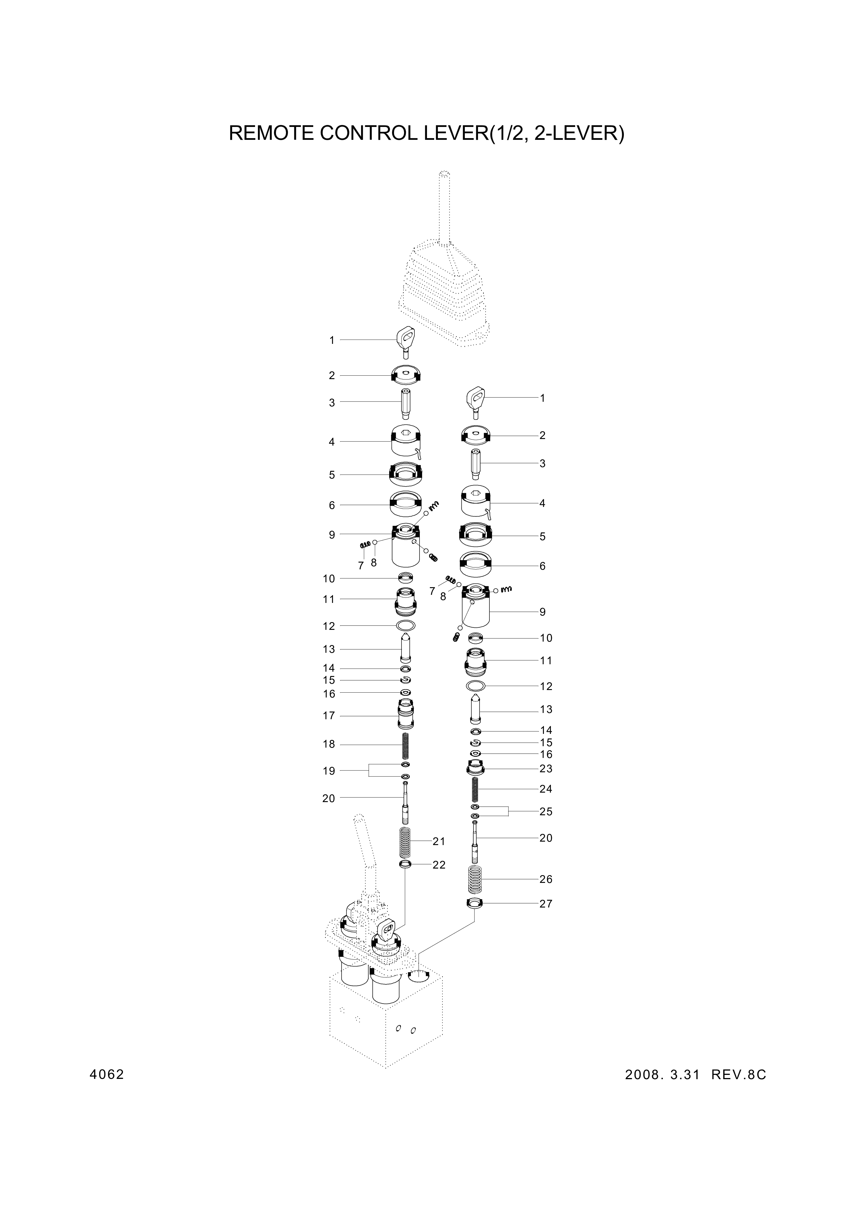 drawing for Hyundai Construction Equipment ZUAH-00018 - SPOOL-FLOAT (figure 3)