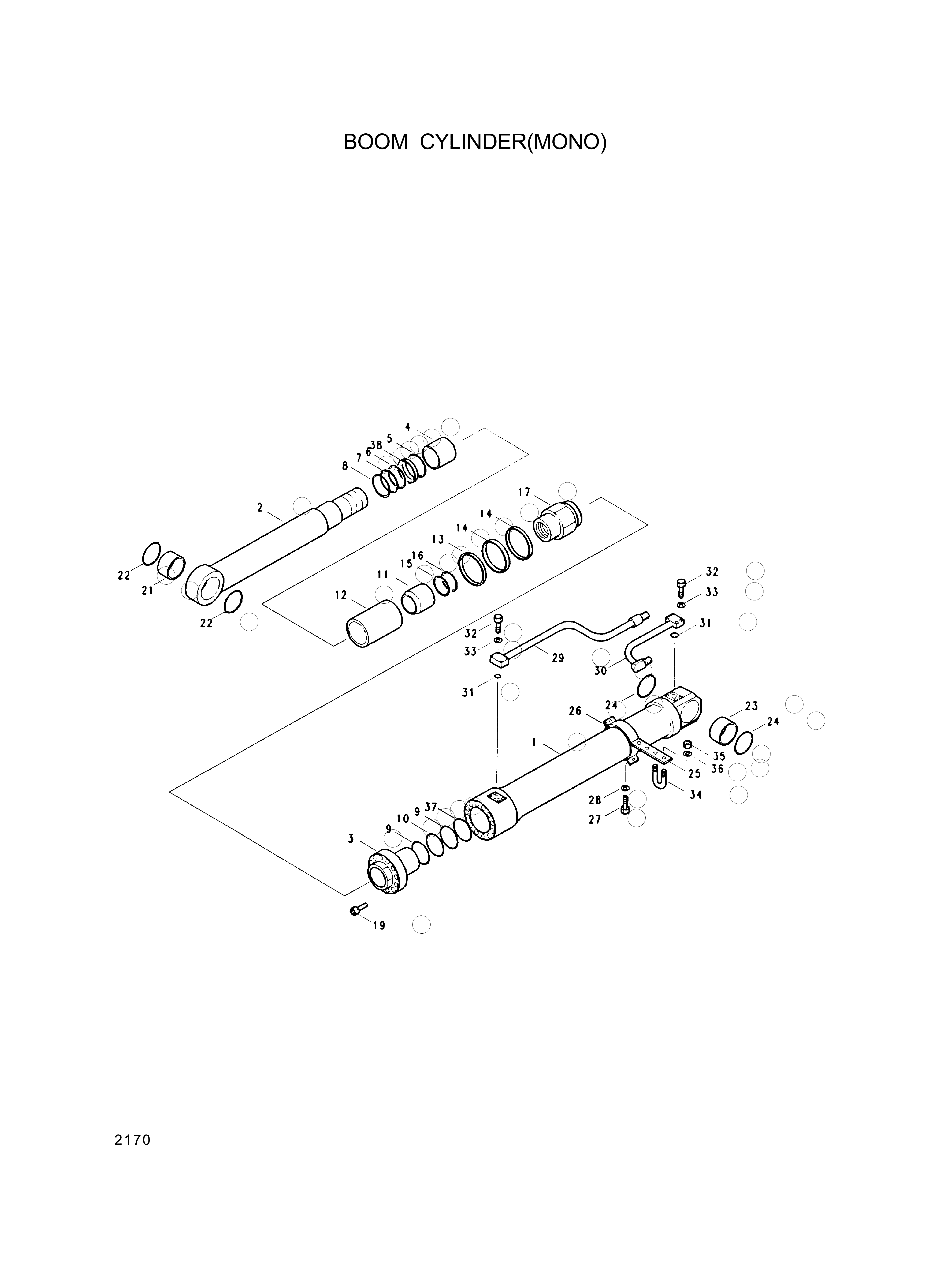 drawing for Hyundai Construction Equipment 000035 - Band Sub Assy (figure 2)