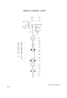 drawing for Hyundai Construction Equipment XKAH-02026 - HANDLE (figure 2)