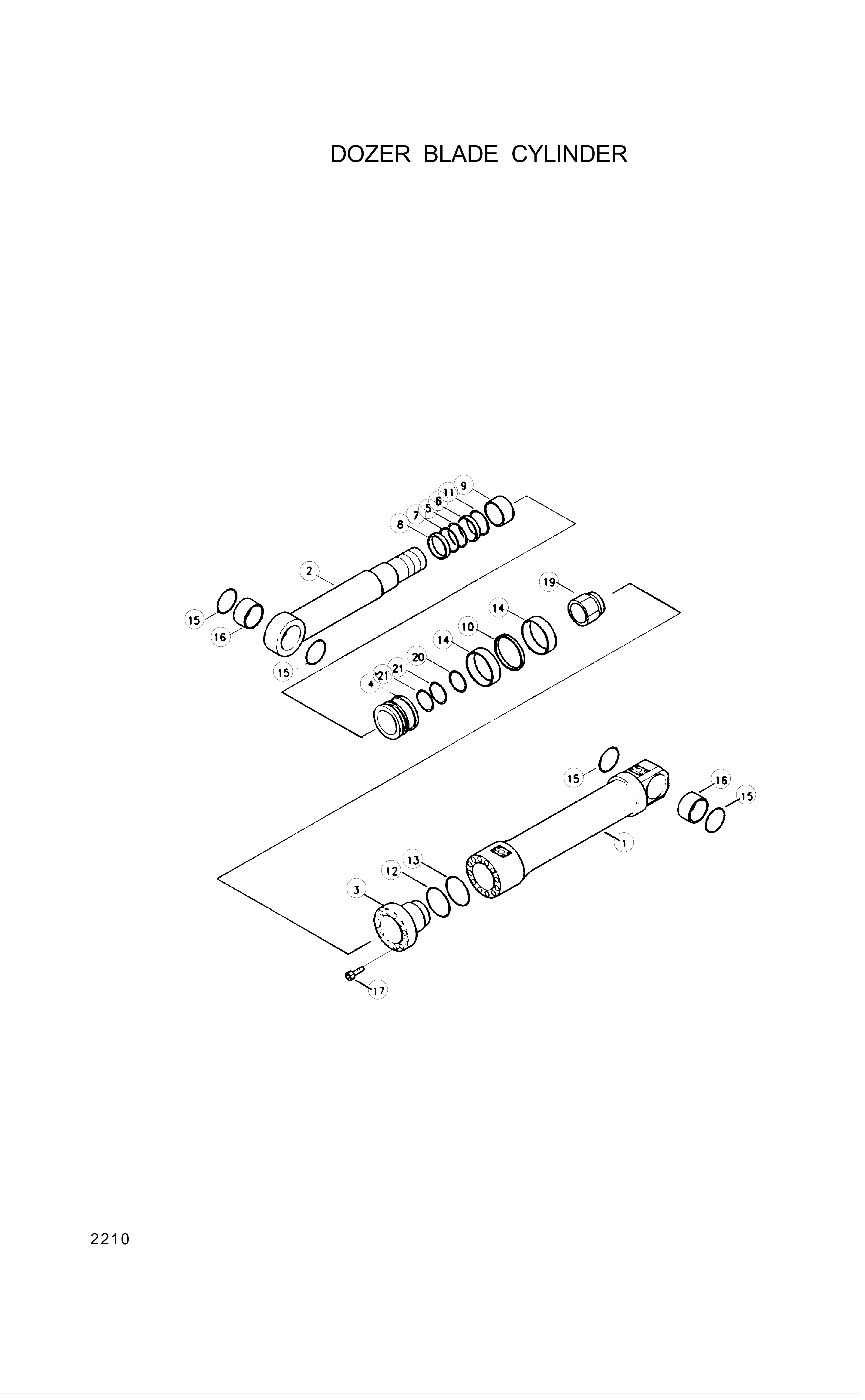 drawing for Hyundai Construction Equipment 31YC-11010 - BUSHING-PIN (figure 1)