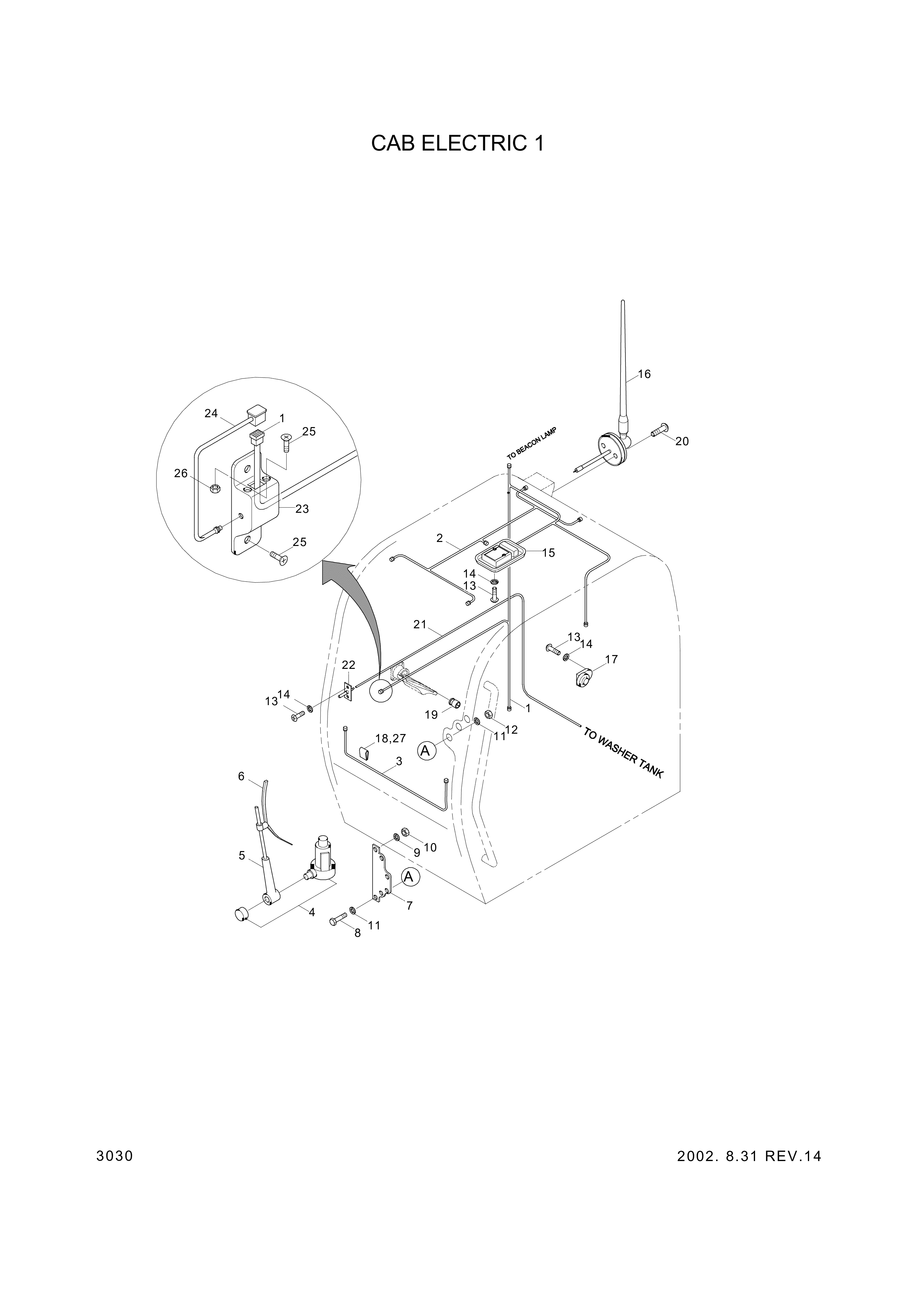 drawing for Hyundai Construction Equipment S203-041002 - NUT-HEX (figure 4)