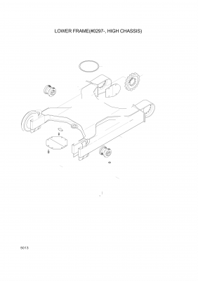 Technical drawing of Hyundai Construction Equipment S207-161004 NUT-HEX with dimensions and layout
