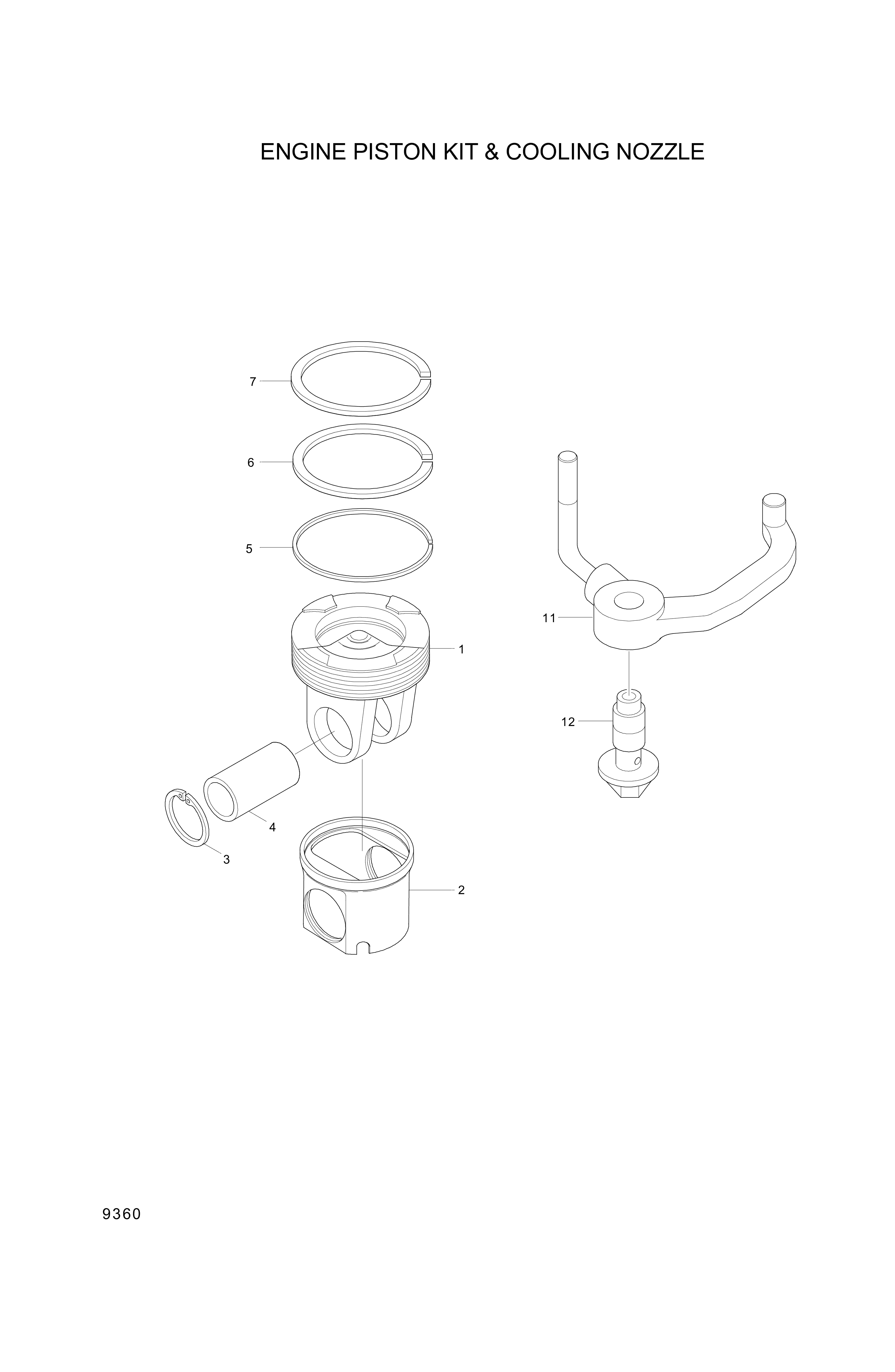 drawing for Hyundai Construction Equipment YUBP-04857 - RING-PISTON (figure 5)