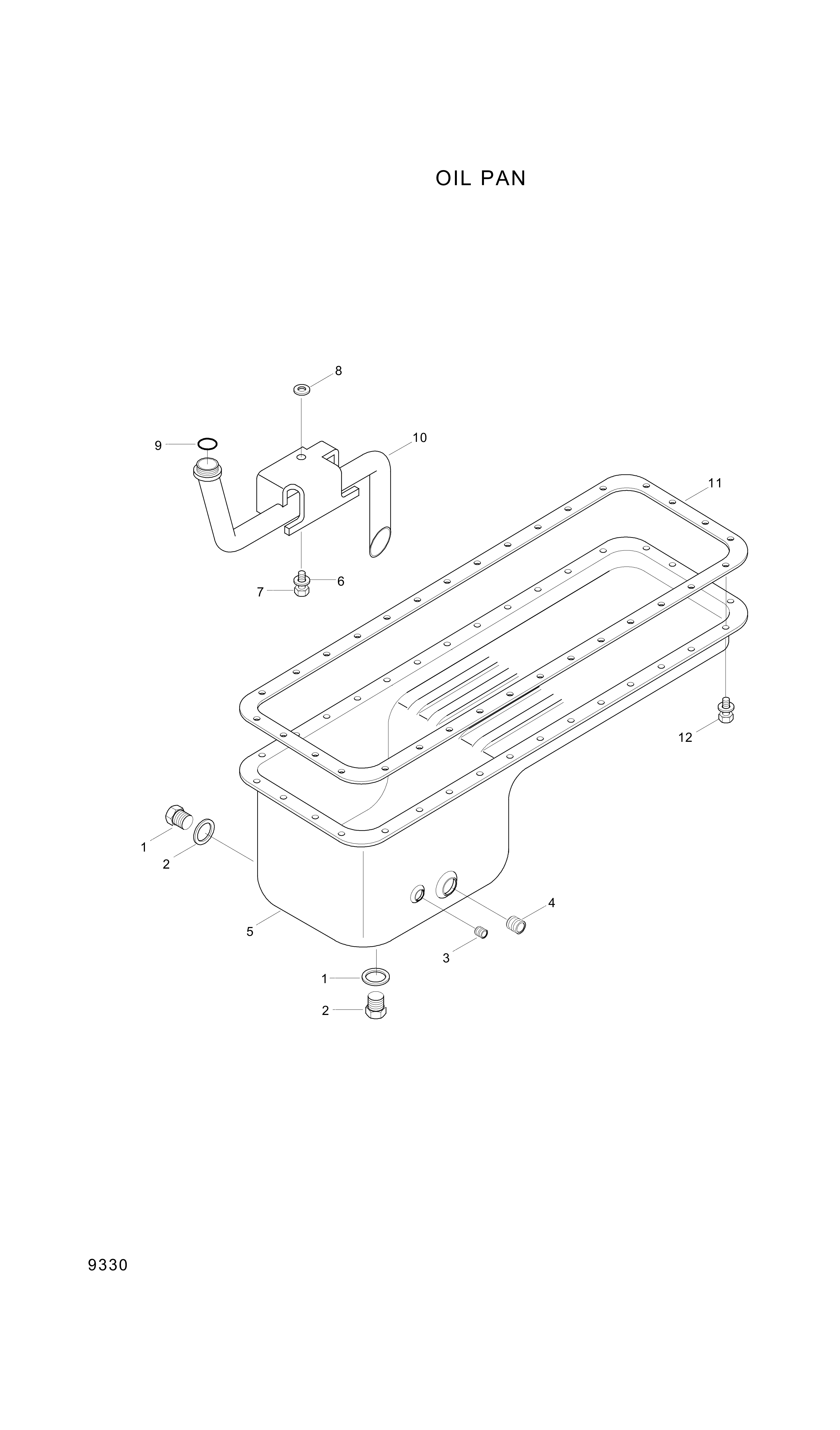 drawing for Hyundai Construction Equipment YUBP-05009 - SCREW-HEX (figure 2)