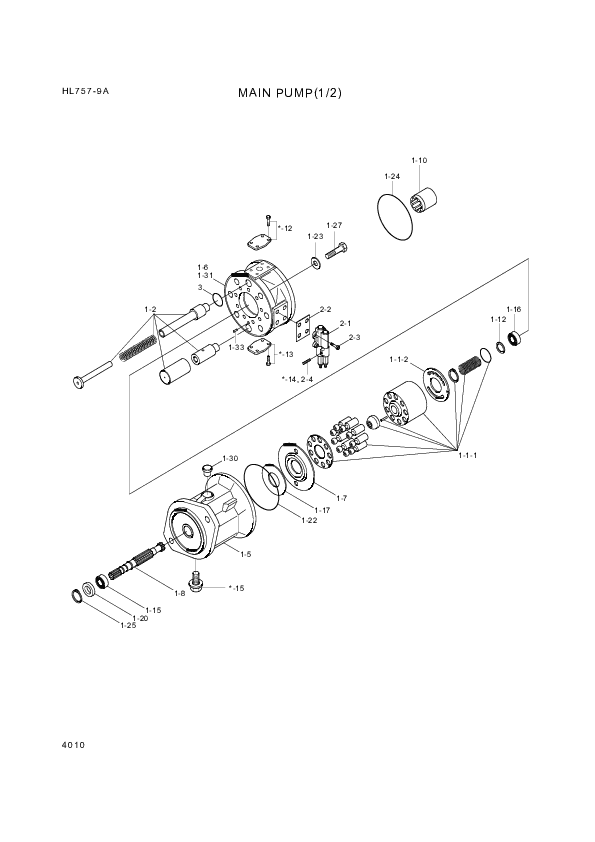 drawing for Hyundai Construction Equipment R902436449 - PUMP HOUSING (figure 1)