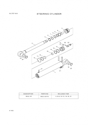 drawing for Hyundai Construction Equipment 5516-04525 - BUSHING-DU (figure 1)