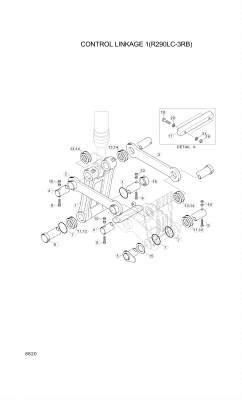 drawing for Hyundai Construction Equipment 61E9-1108 - PIN-JOINT (figure 1)