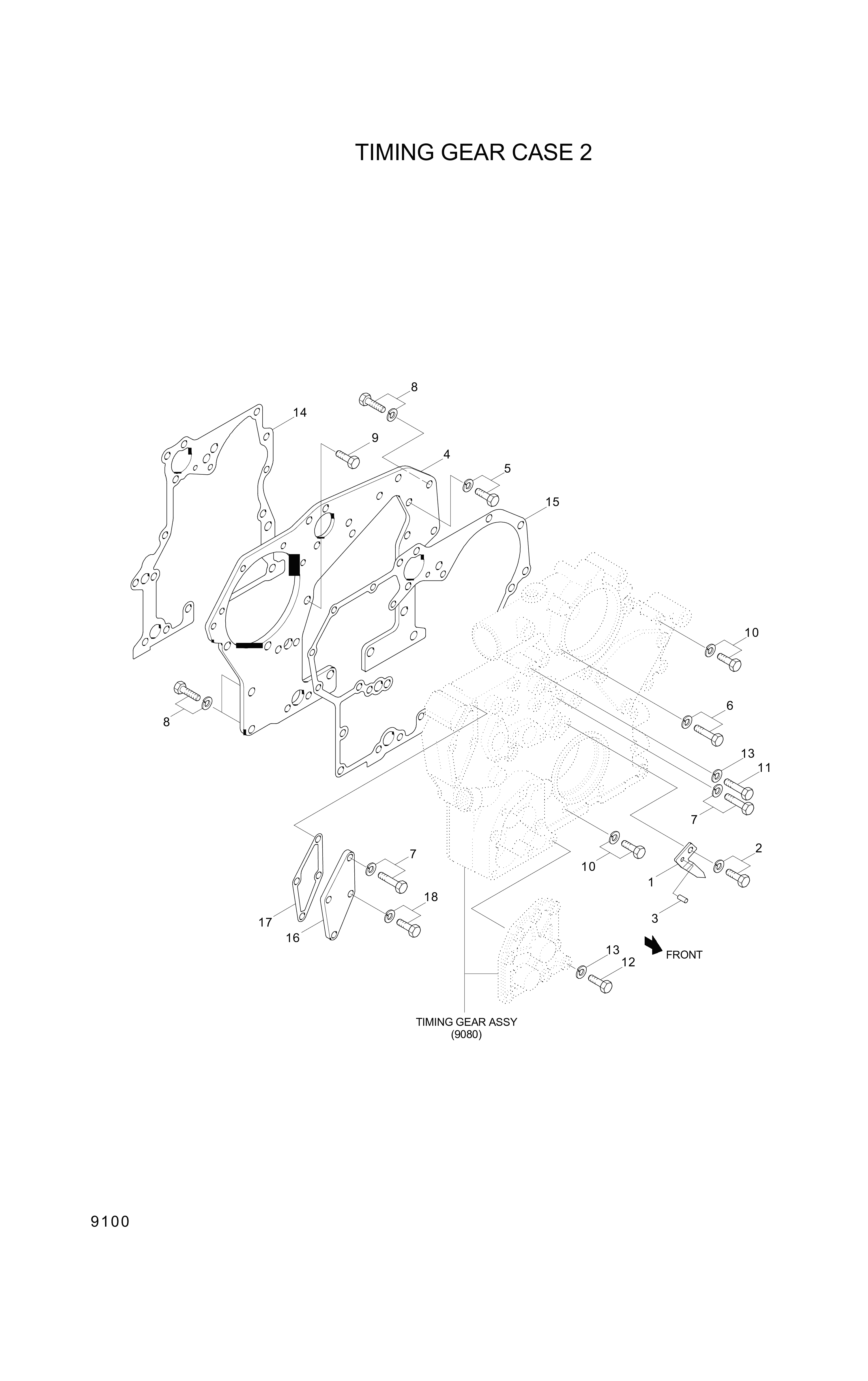 drawing for Hyundai Construction Equipment XJAF-00244 - BOLT (figure 2)