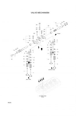 drawing for Hyundai Construction Equipment XJAF-00148 - NUT-JAM (figure 4)