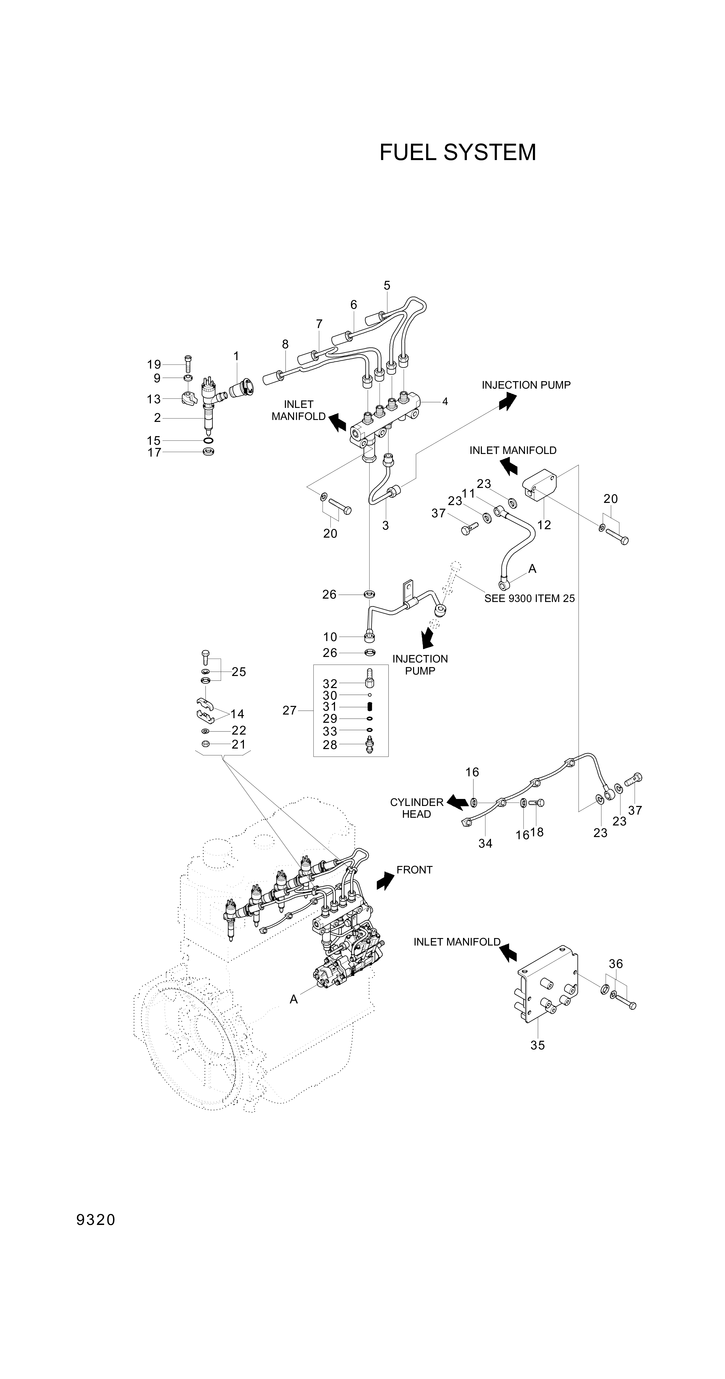 drawing for Hyundai Construction Equipment XJAF-02549 - BOLT-W/WASHER (figure 2)