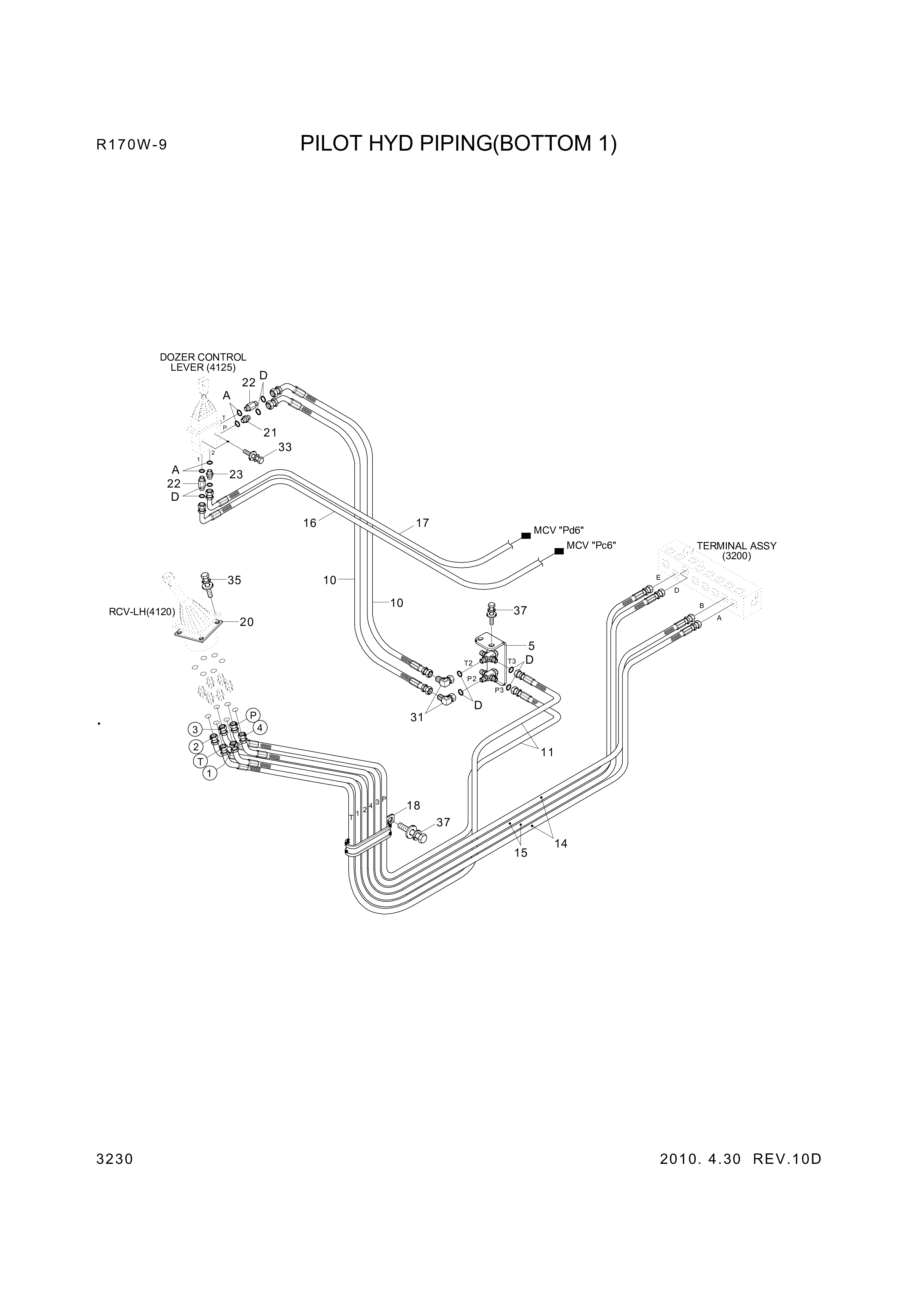 drawing for Hyundai Construction Equipment X420-042036 - HOSE ASSY-SYNF&ORFS (figure 5)