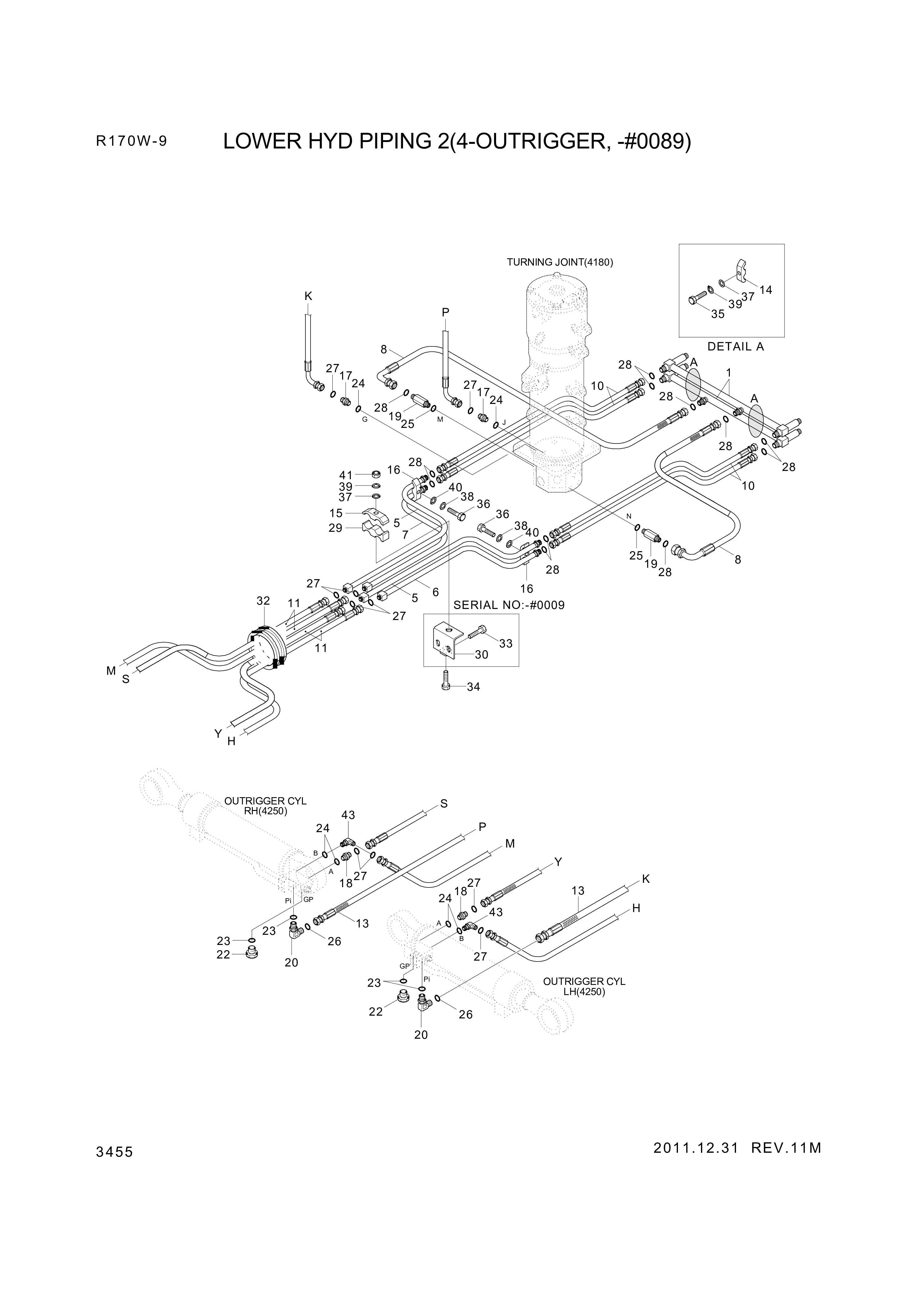 drawing for Hyundai Construction Equipment P933-044054 - HOSE ASSY-ORFS&THD (figure 2)