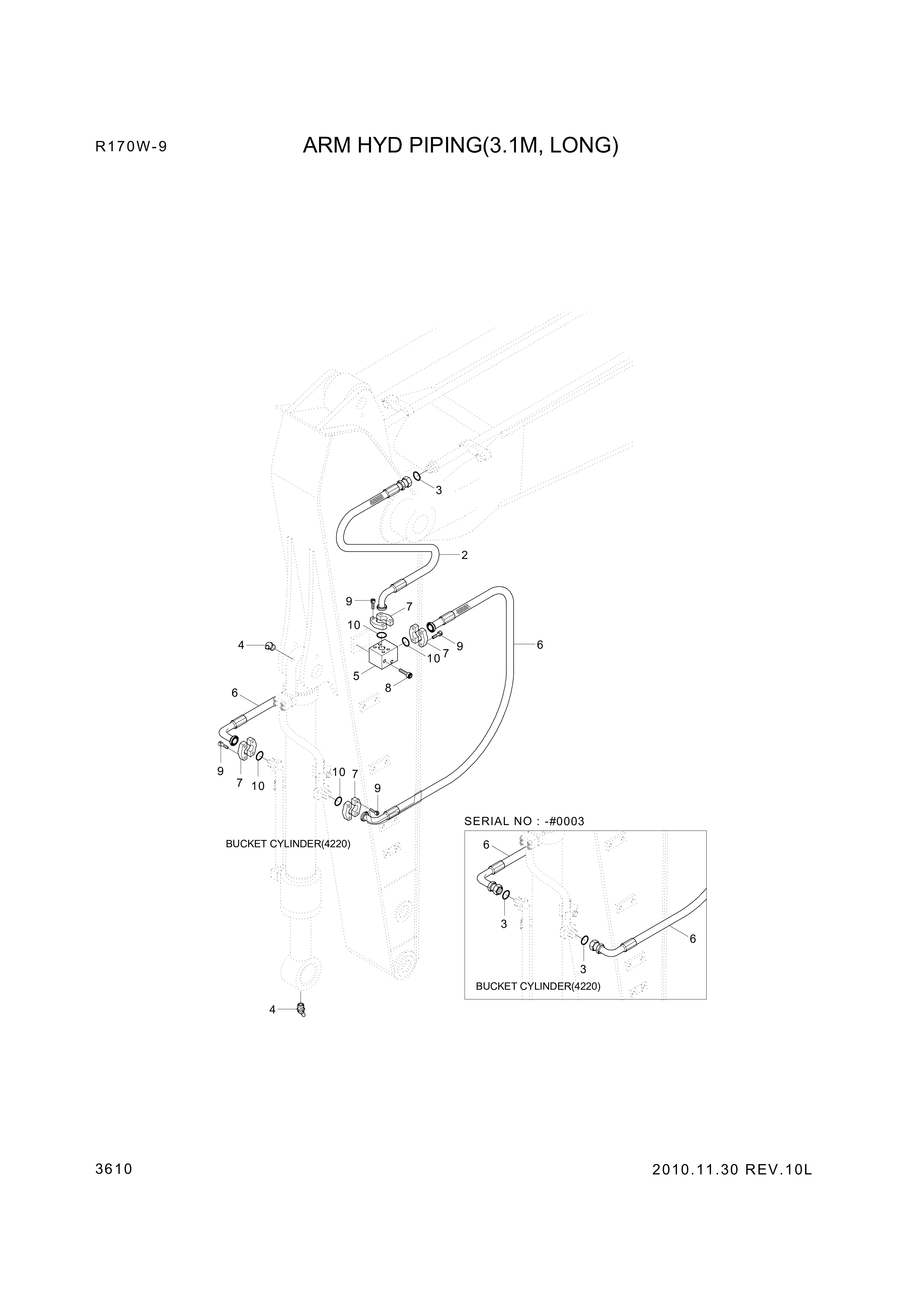 drawing for Hyundai Construction Equipment P995-128426 - HOSE ASSY-ORFS&FLG (figure 2)