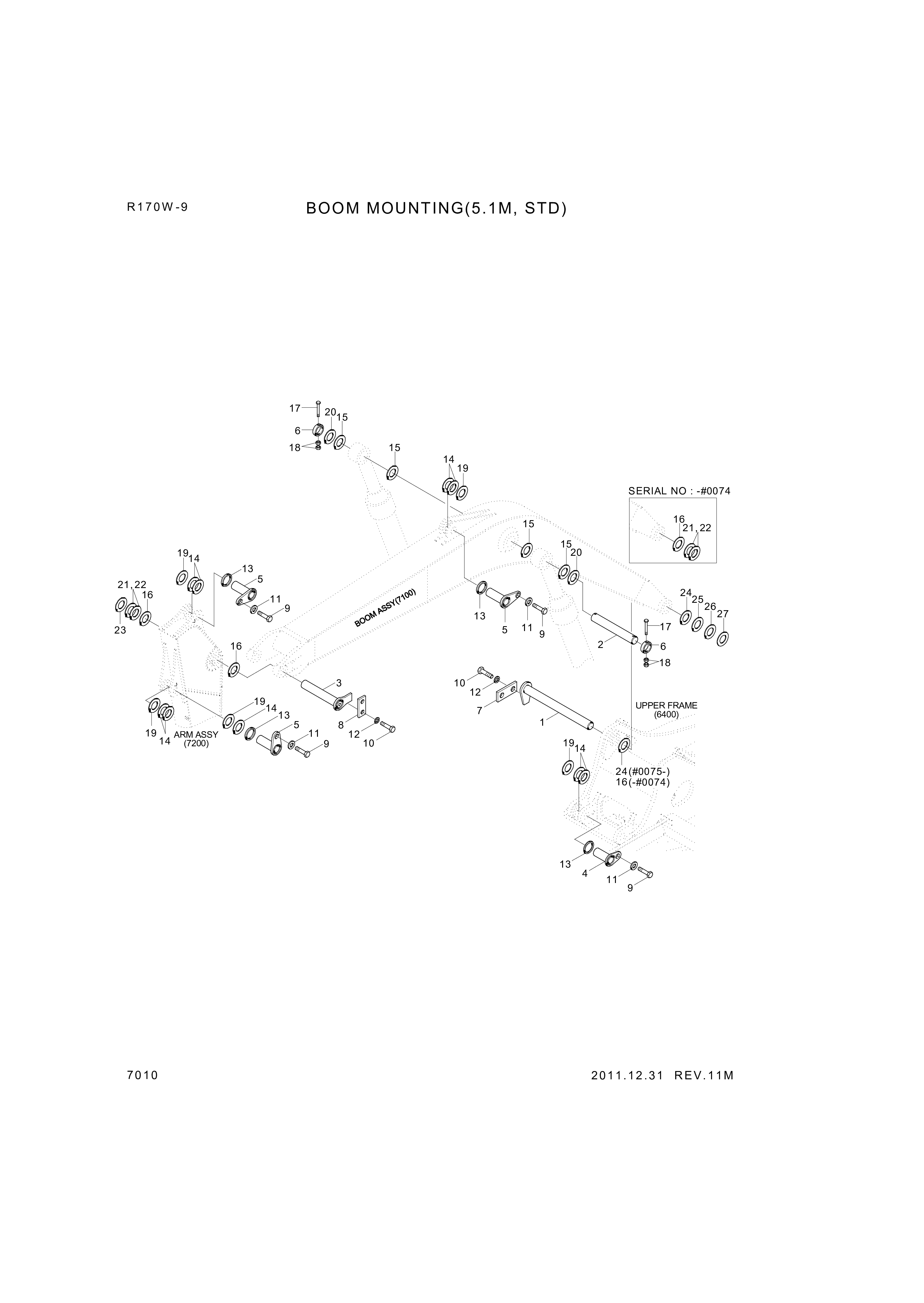 drawing for Hyundai Construction Equipment 61EK-11021 - PIN-JOINT (figure 3)