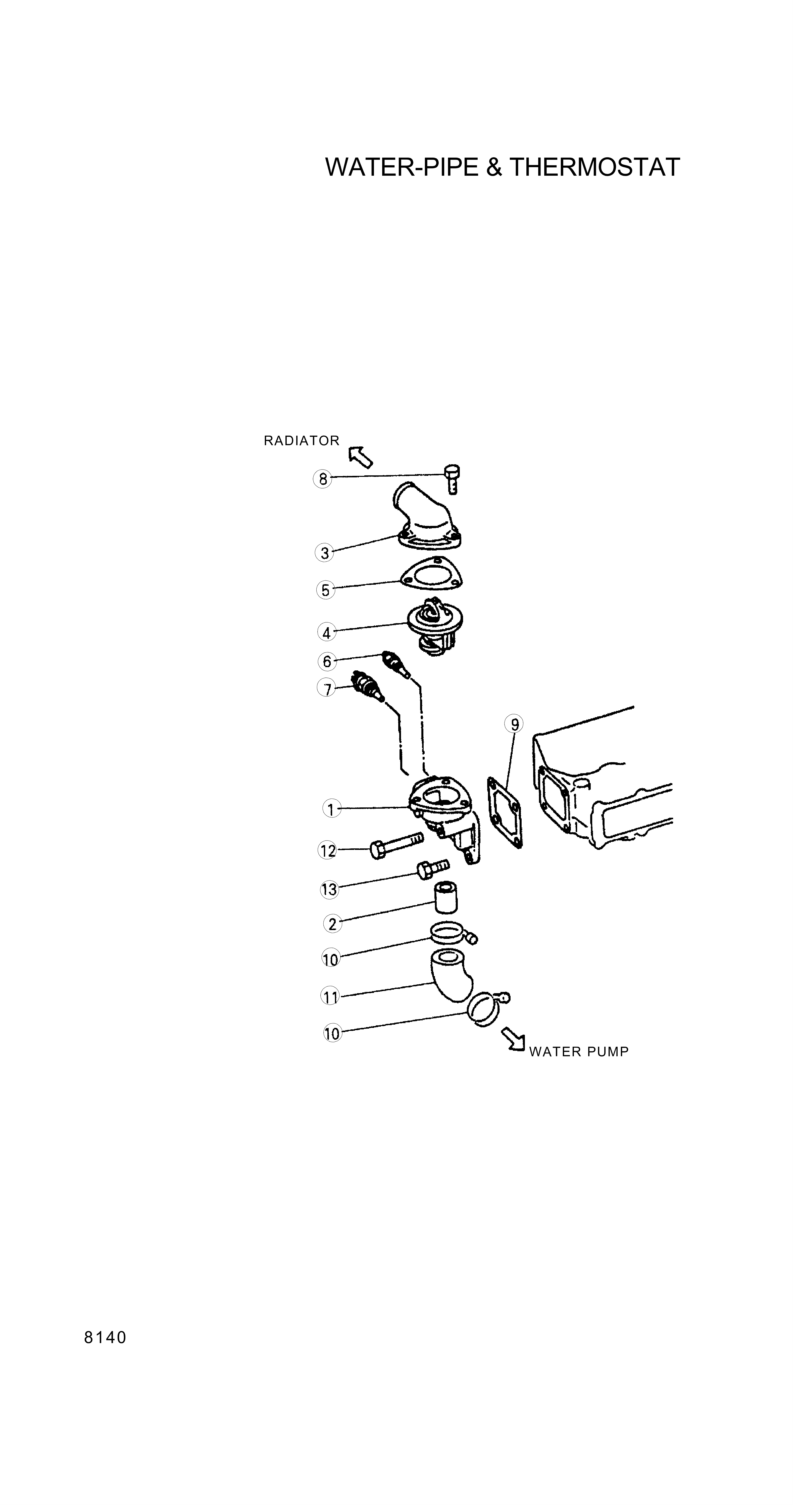 drawing for Hyundai Construction Equipment 94650-72401 - SENSOR-TEMP (figure 1)