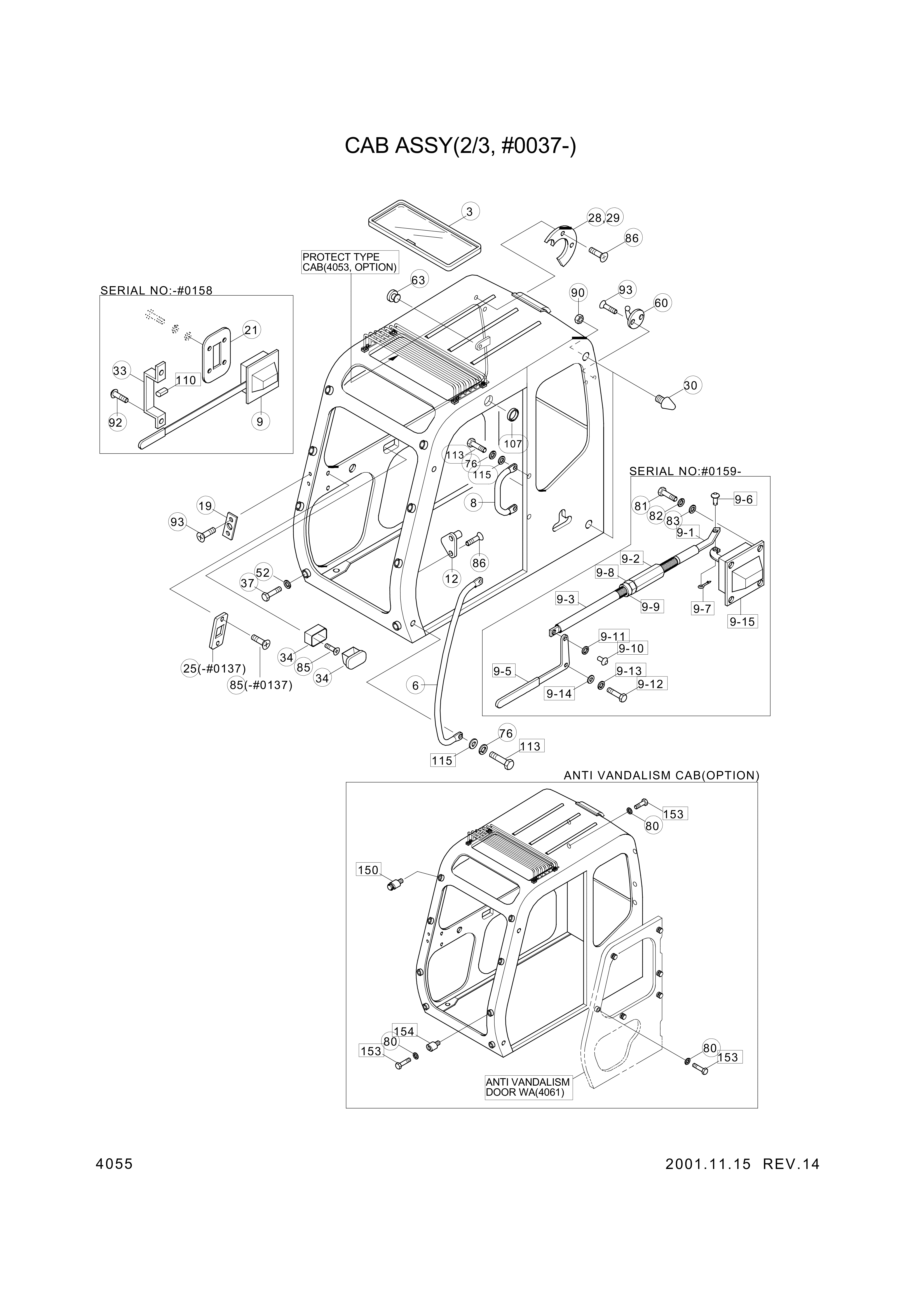 drawing for Hyundai Construction Equipment S151-030162 - BOLT-TAP (figure 3)