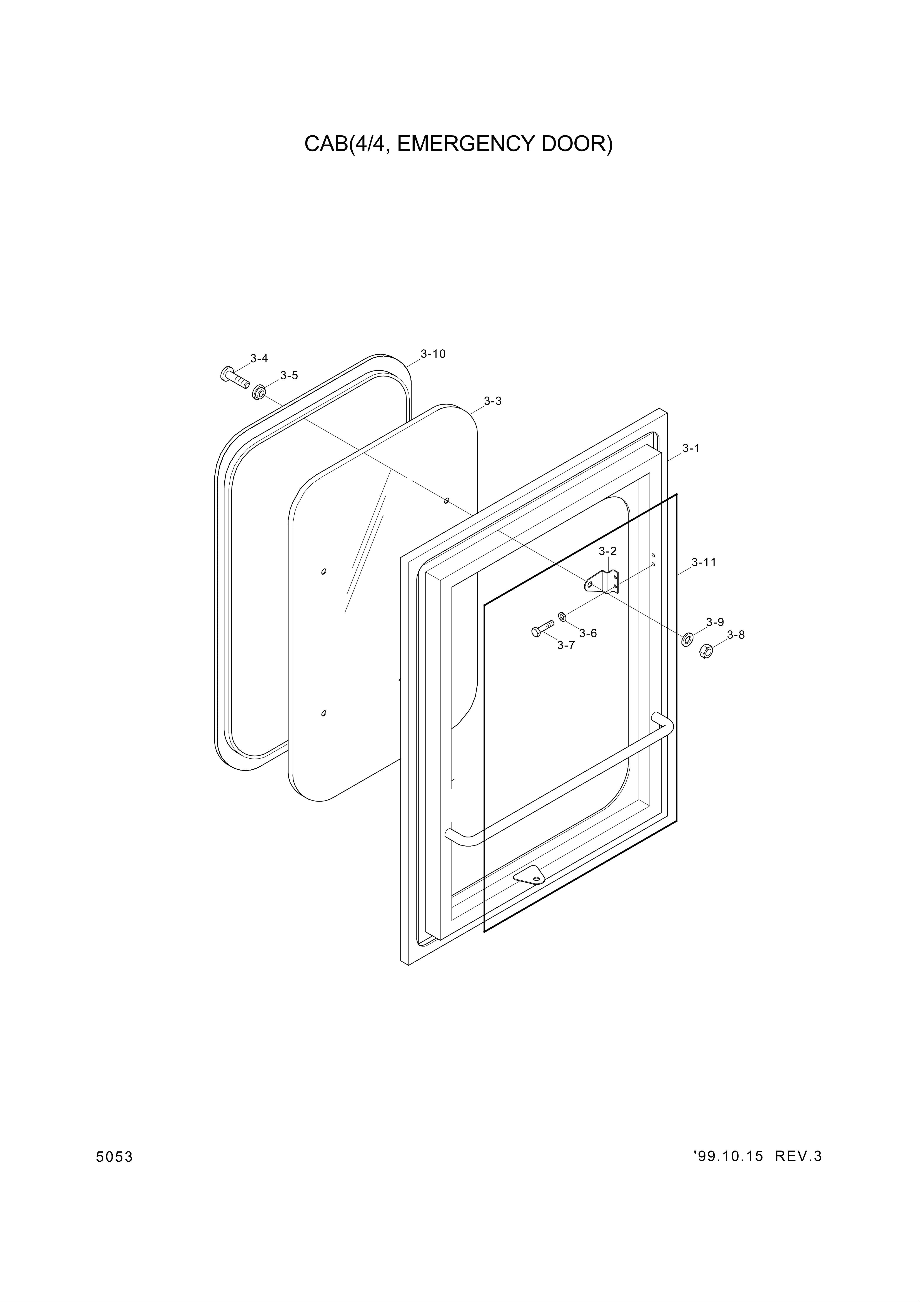 drawing for Hyundai Construction Equipment S175-050122 - BOLT-SOCKET (figure 3)