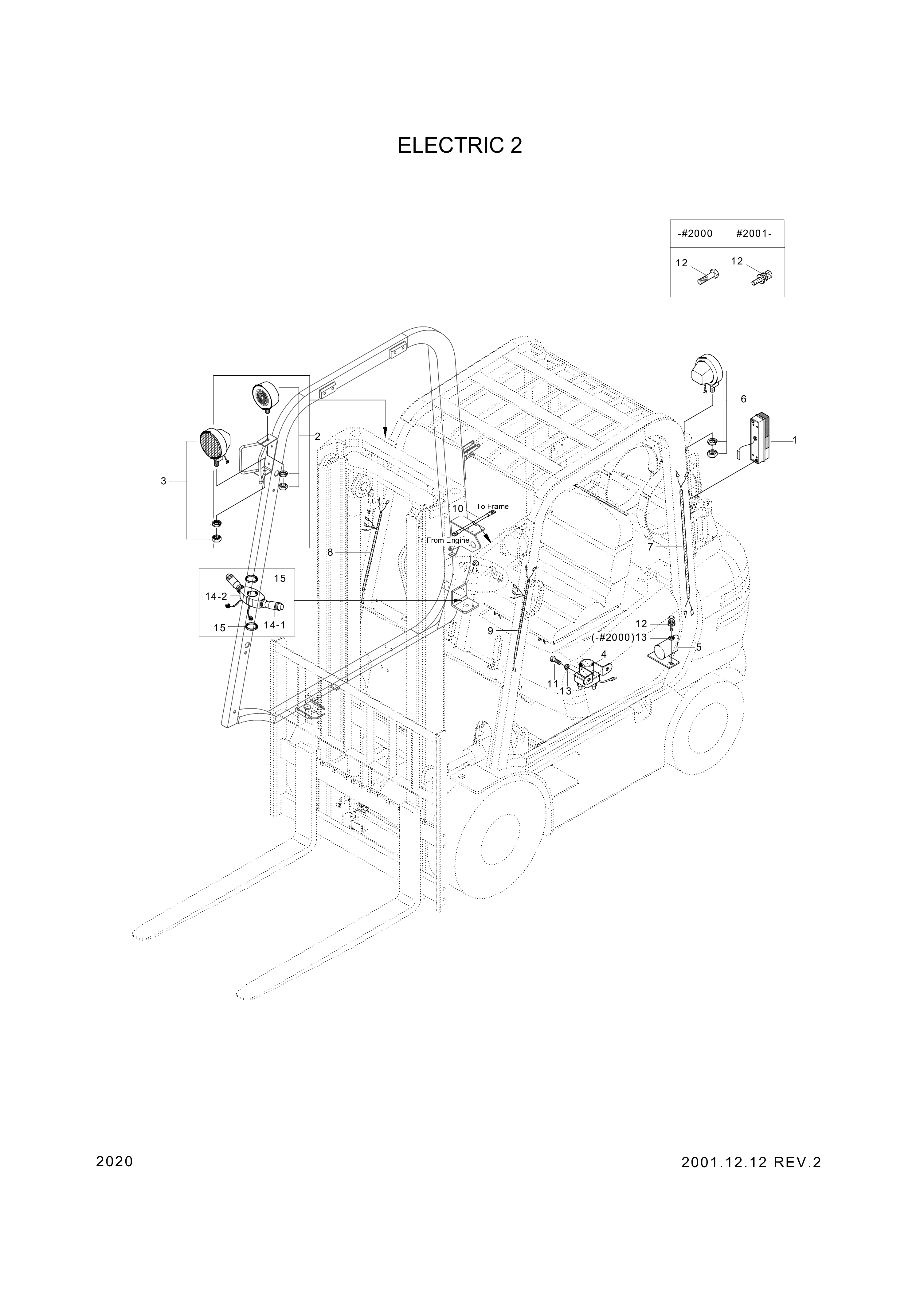 drawing for Hyundai Construction Equipment 01507600AB - T/S,Light,Horn (figure 2)