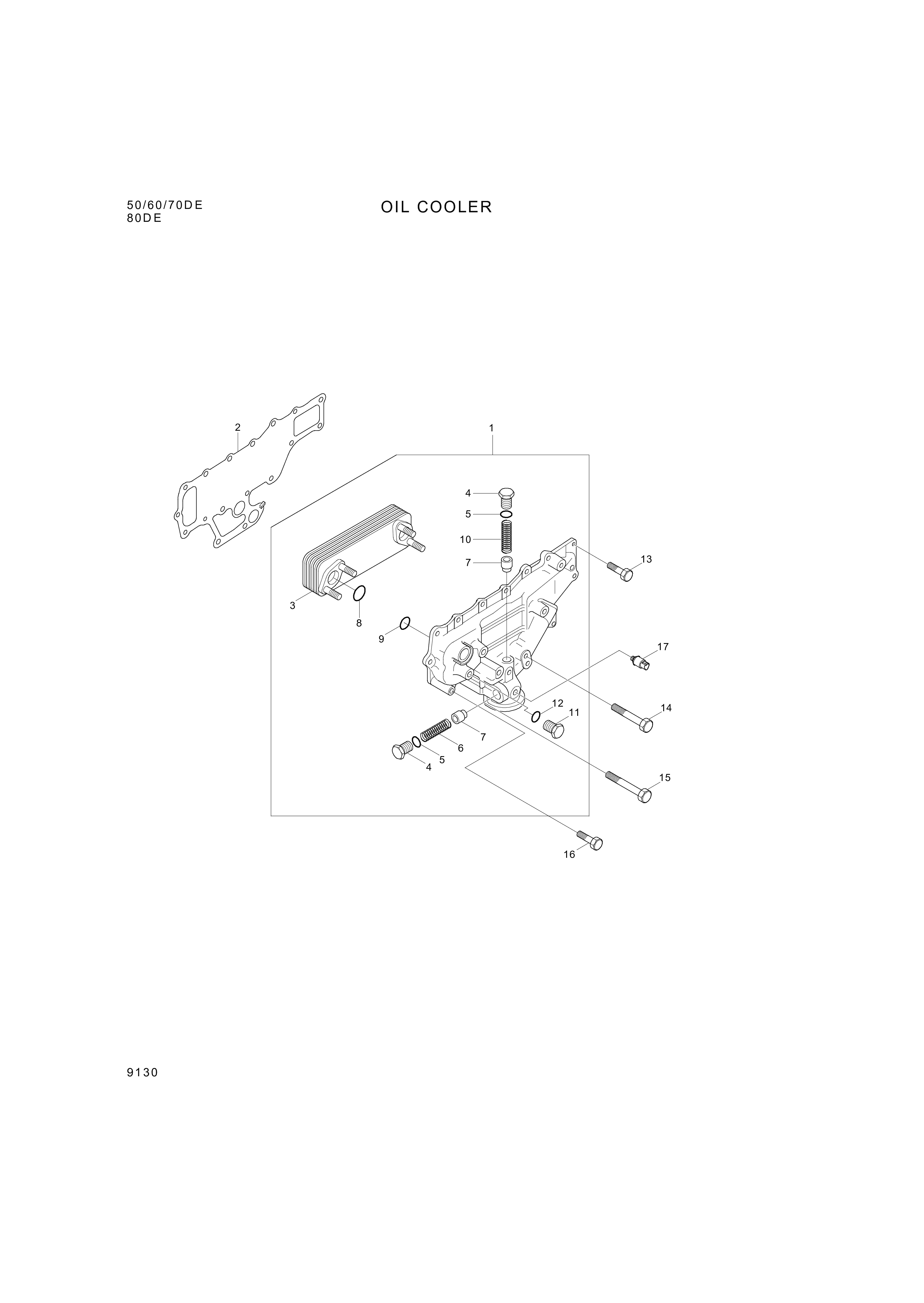 drawing for Hyundai Construction Equipment 94750-45500 - Switch-Oil Pressure (figure 2)