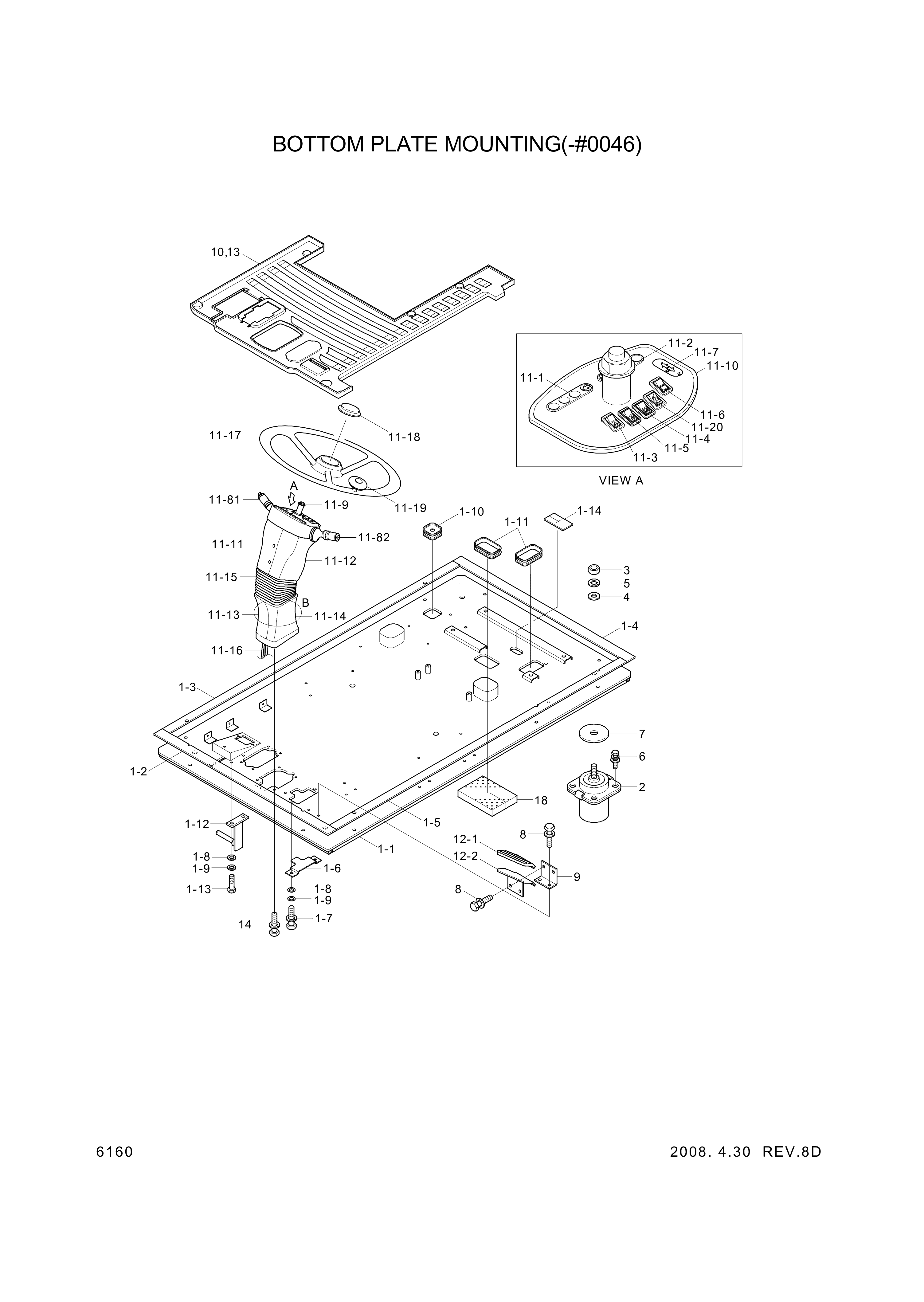 drawing for Hyundai Construction Equipment 01.0704.0600 - STEERING COLUMN SW-RH (figure 3)