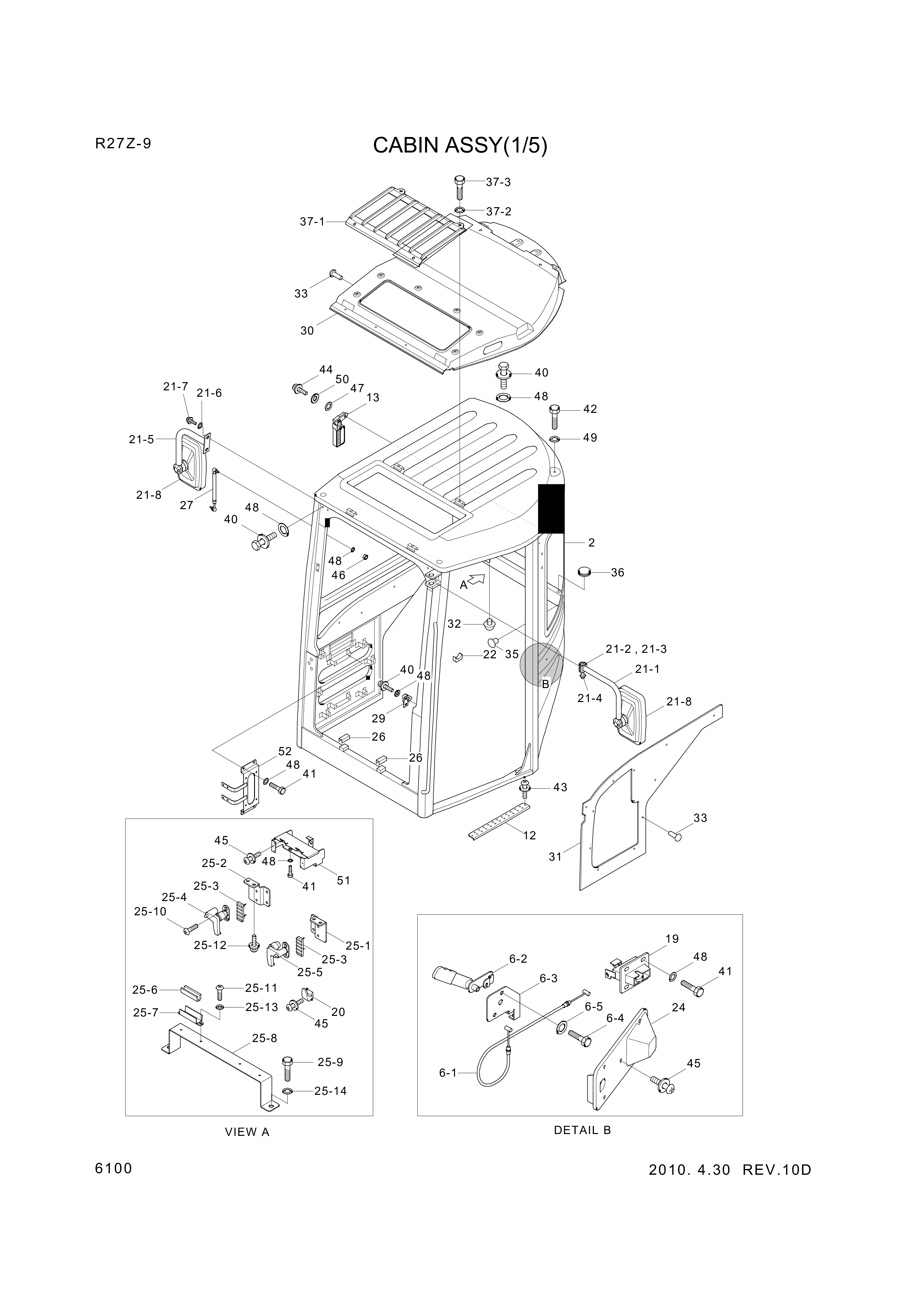 drawing for Hyundai Construction Equipment S295-100002 - NUT-CAP (figure 4)