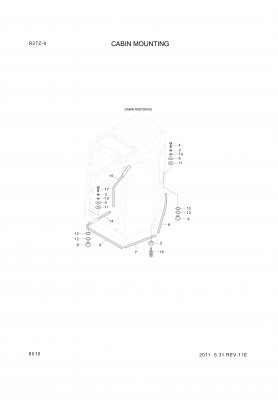 drawing for Hyundai Construction Equipment S391-013060 - SHIM-ROUND 1.0 (figure 2)