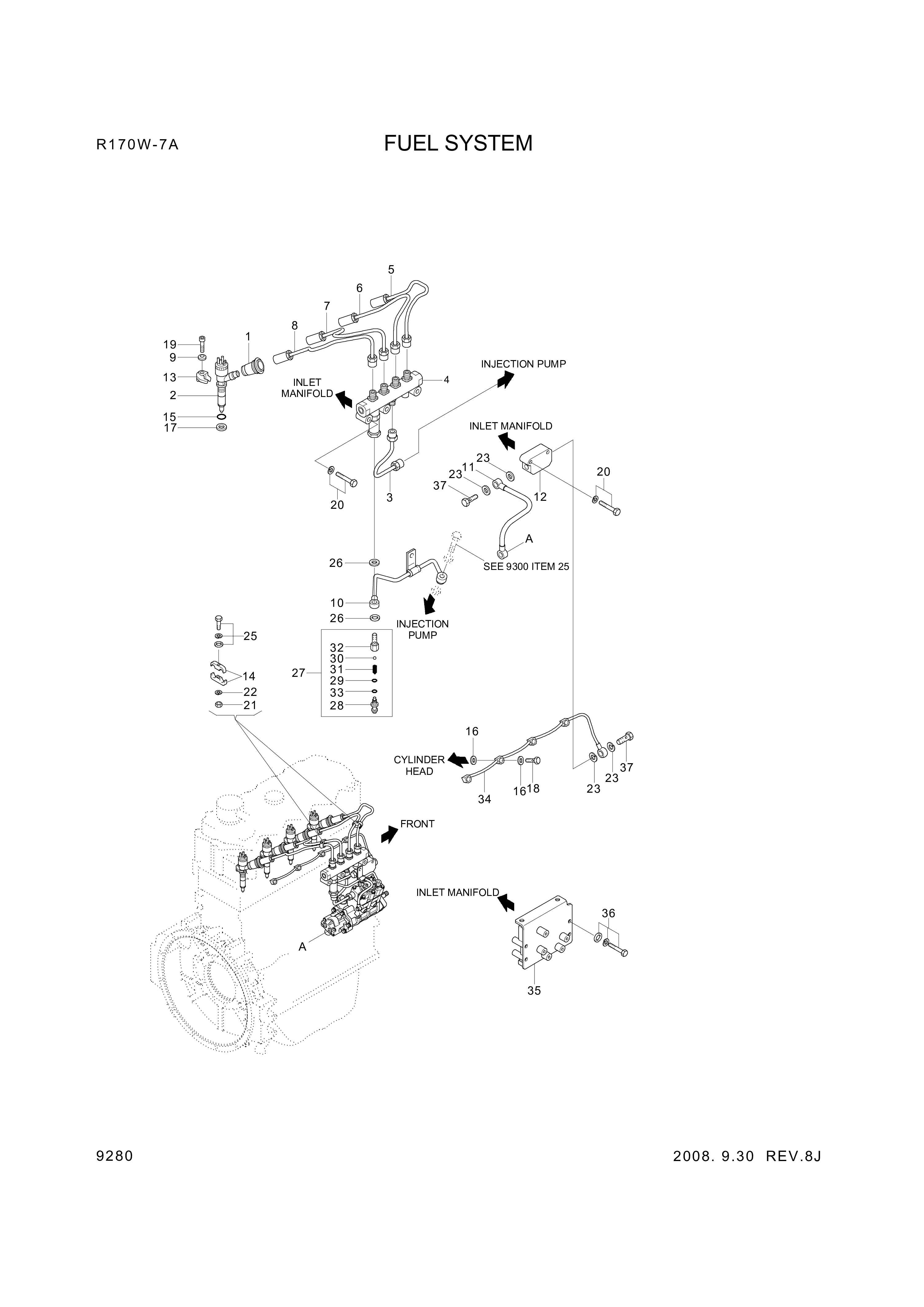 drawing for Hyundai Construction Equipment XJAF-02549 - BOLT-W/WASHER (figure 3)