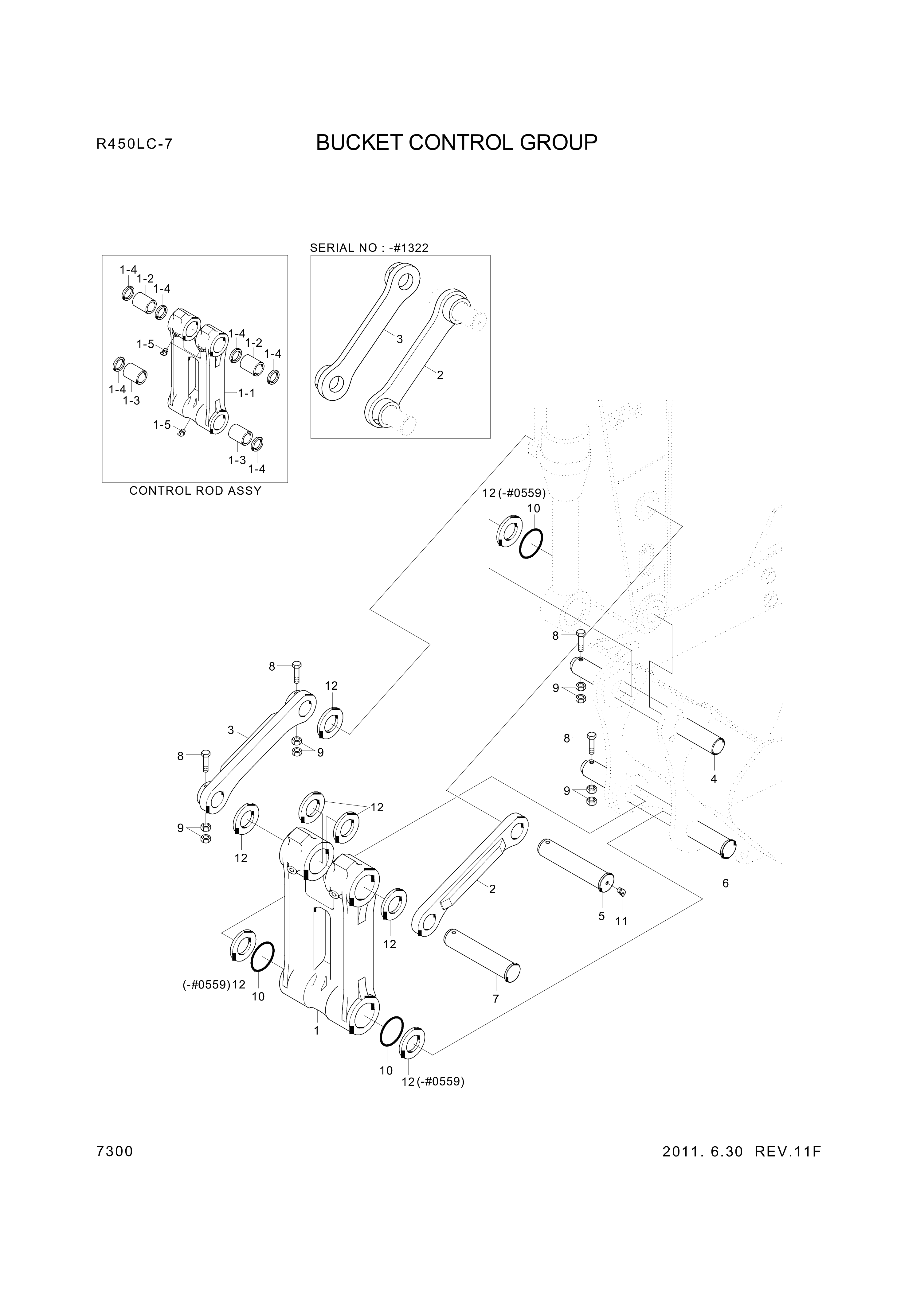 drawing for Hyundai Construction Equipment 61EN-15100 - BUSHING-PIN (figure 2)