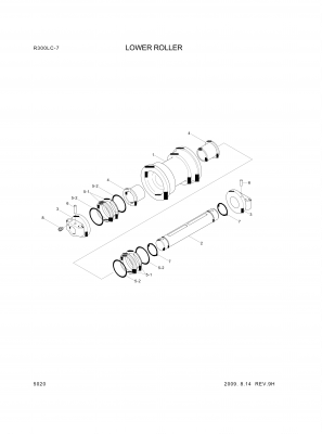 drawing for Hyundai Construction Equipment E181-22030 - SEAL SET (figure 5)