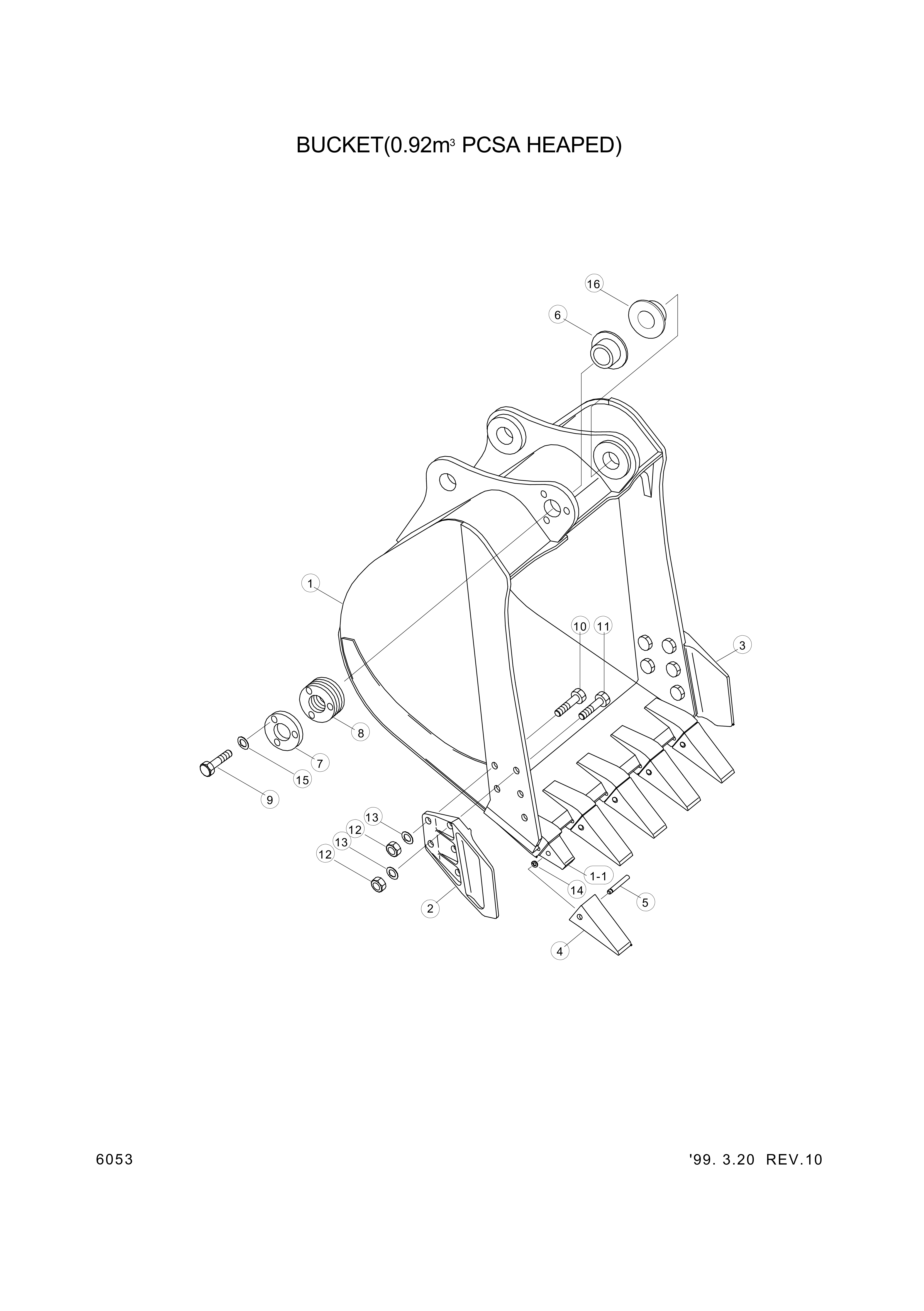 drawing for Hyundai Construction Equipment S205-221004 - NUT-HEX (figure 2)