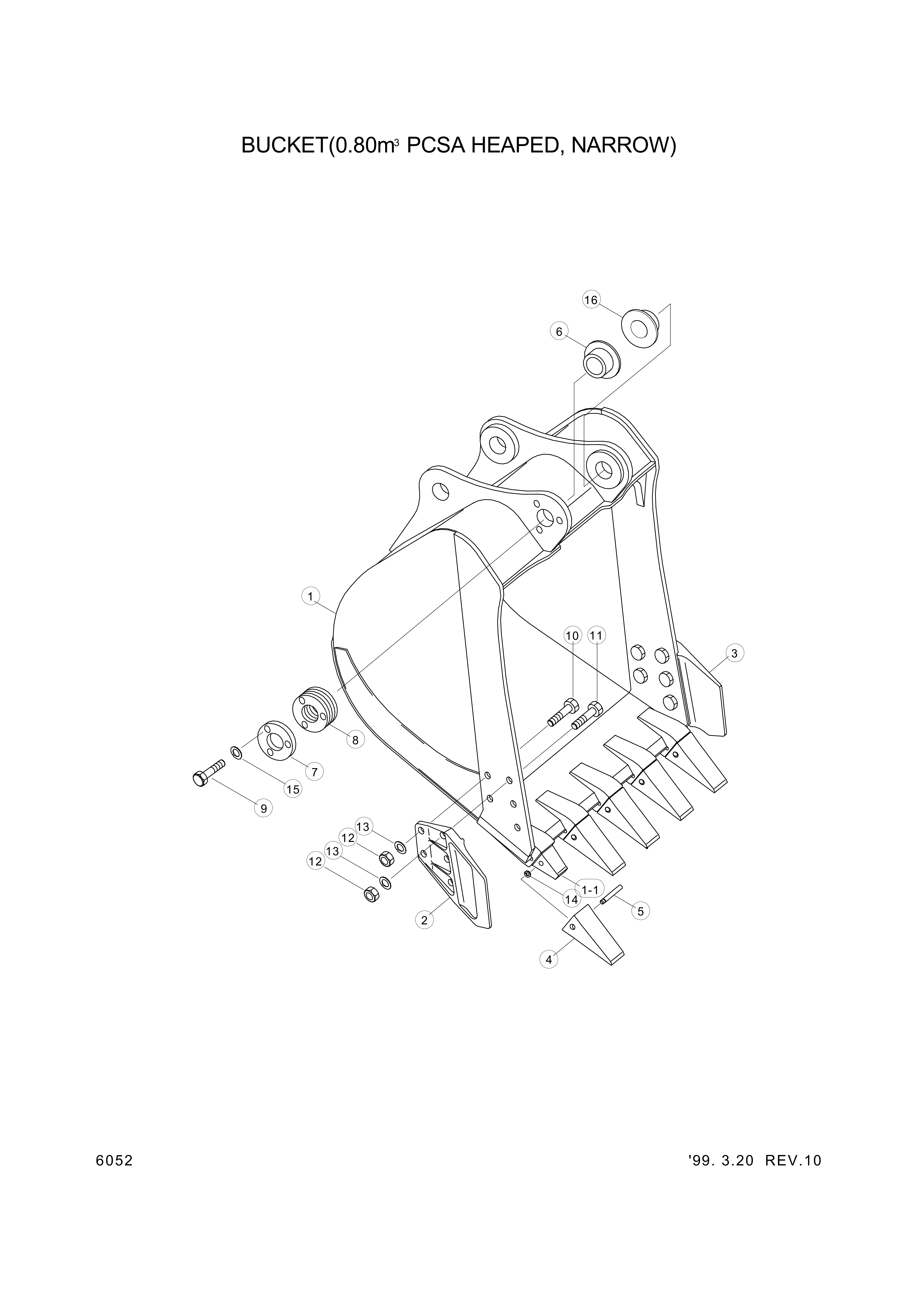 drawing for Hyundai Construction Equipment S205-221004 - NUT-HEX (figure 4)