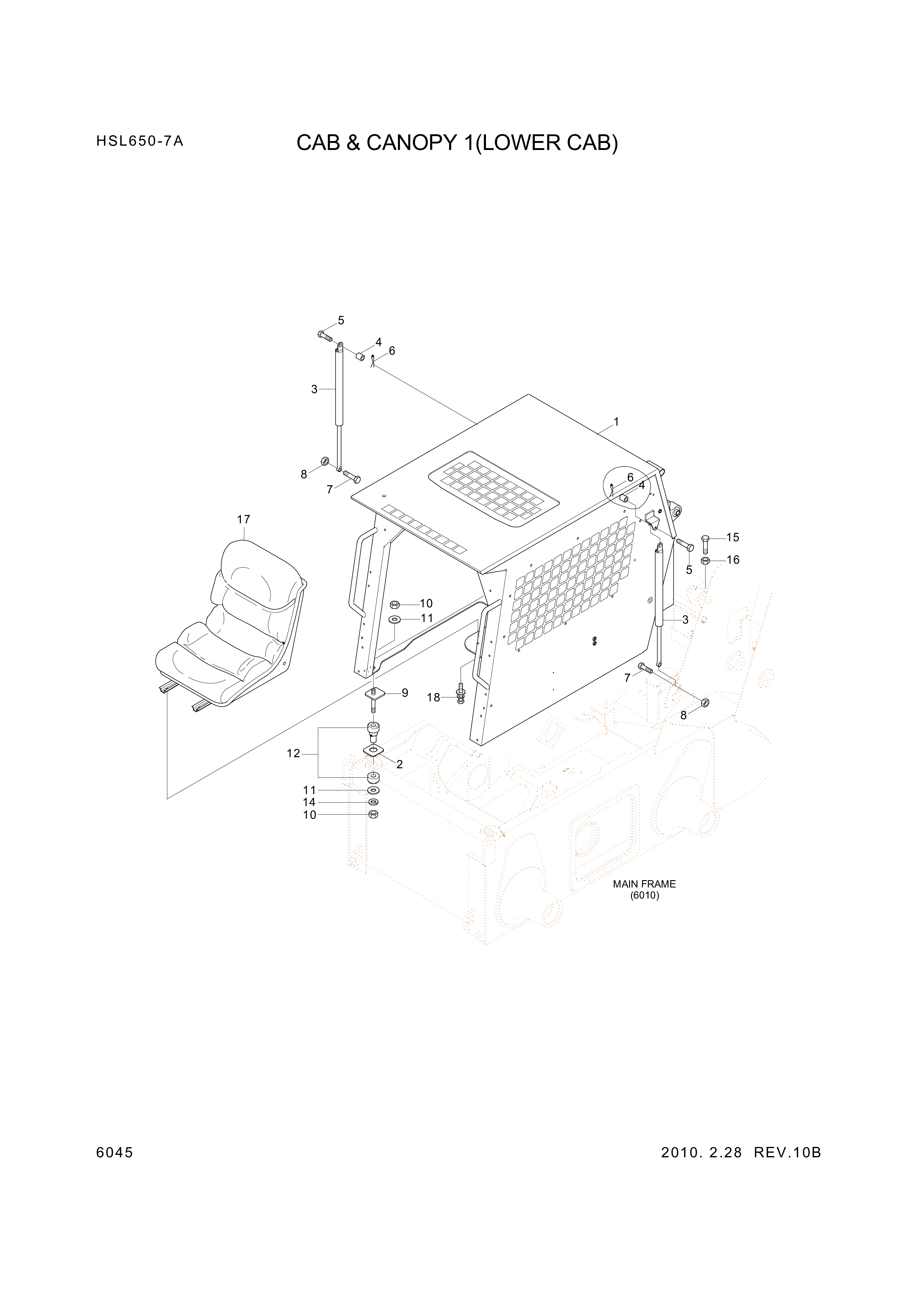 drawing for Hyundai Construction Equipment S205-16300B - NUT-HEX (figure 2)