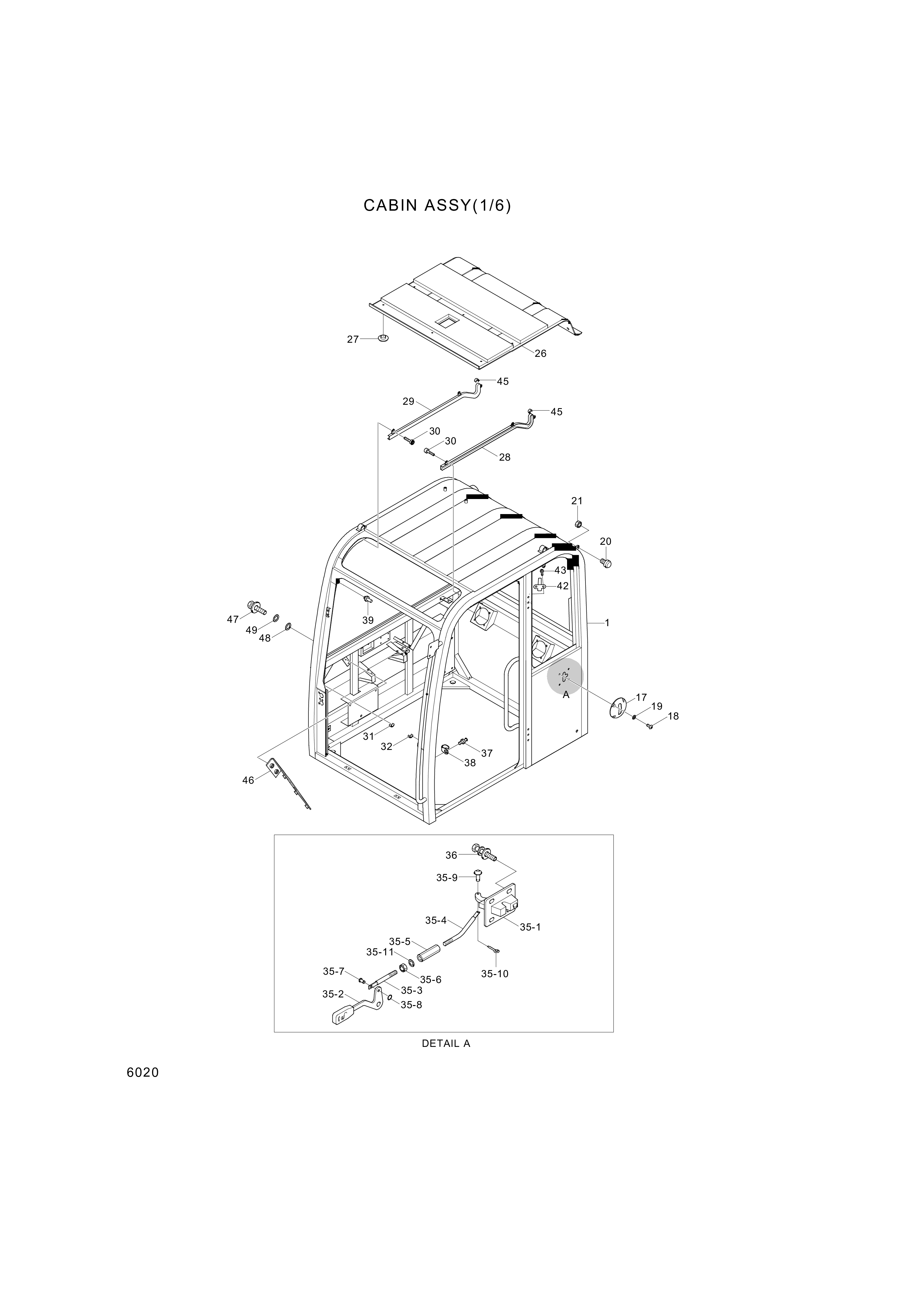 Technical drawing of Hyundai Construction Equipment S403-04200B WASHER-PLAIN with dimensions and layout (figure 5)