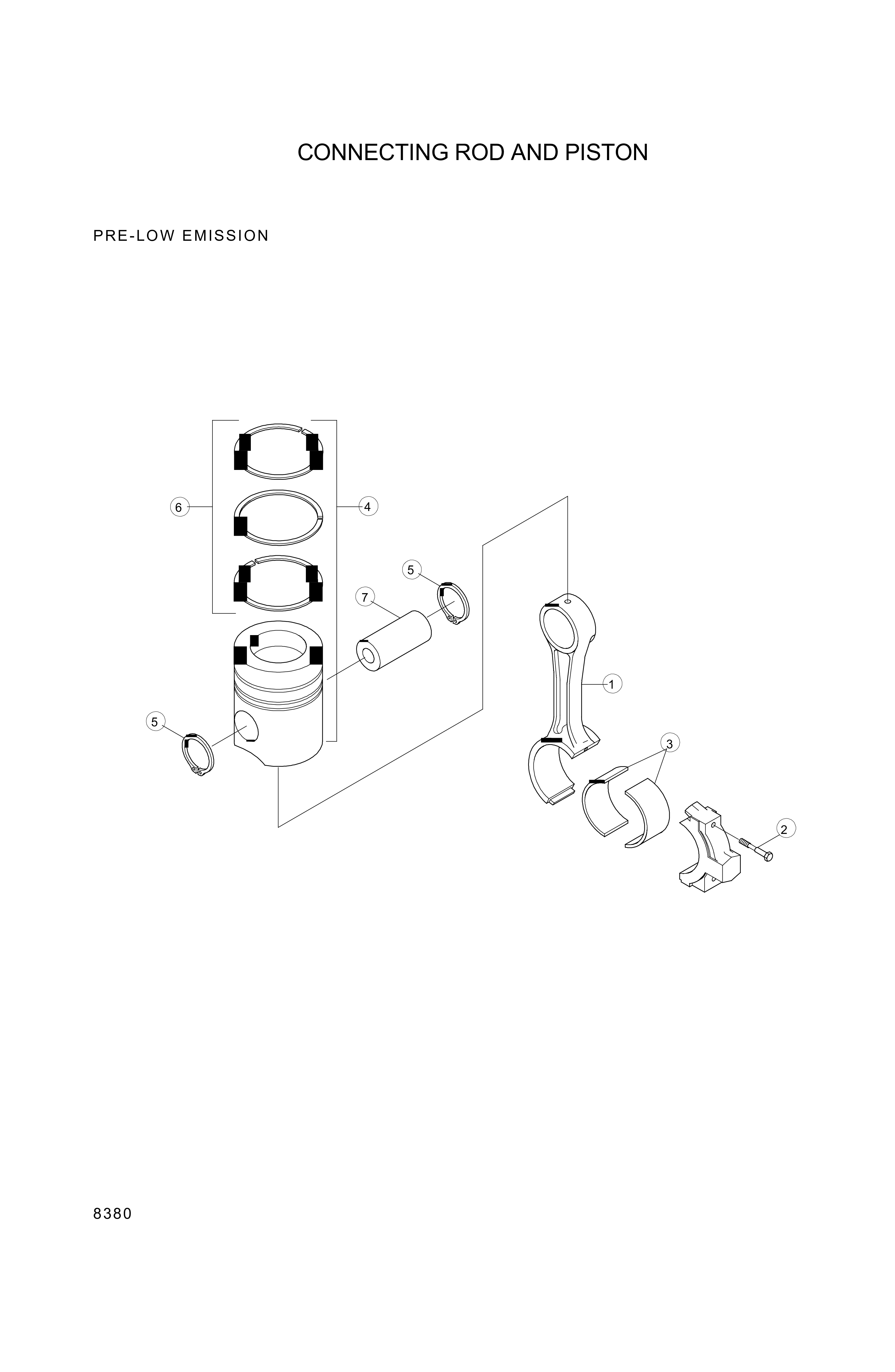 drawing for Hyundai Construction Equipment YUBP-06198 - PISTON KIT-ENG (figure 1)