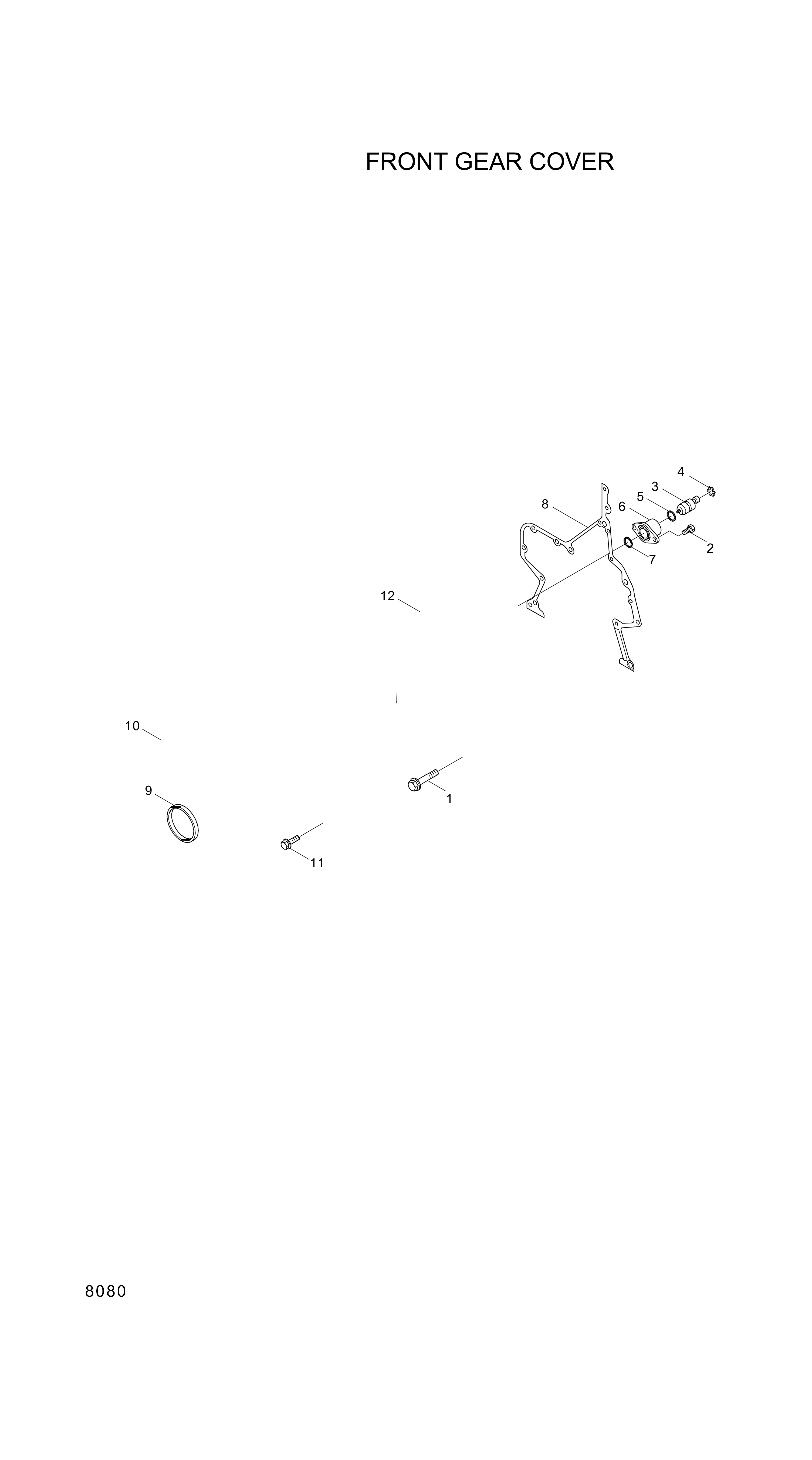 drawing for Hyundai Construction Equipment YUBP-07085 - COVER-GEAR (figure 1)