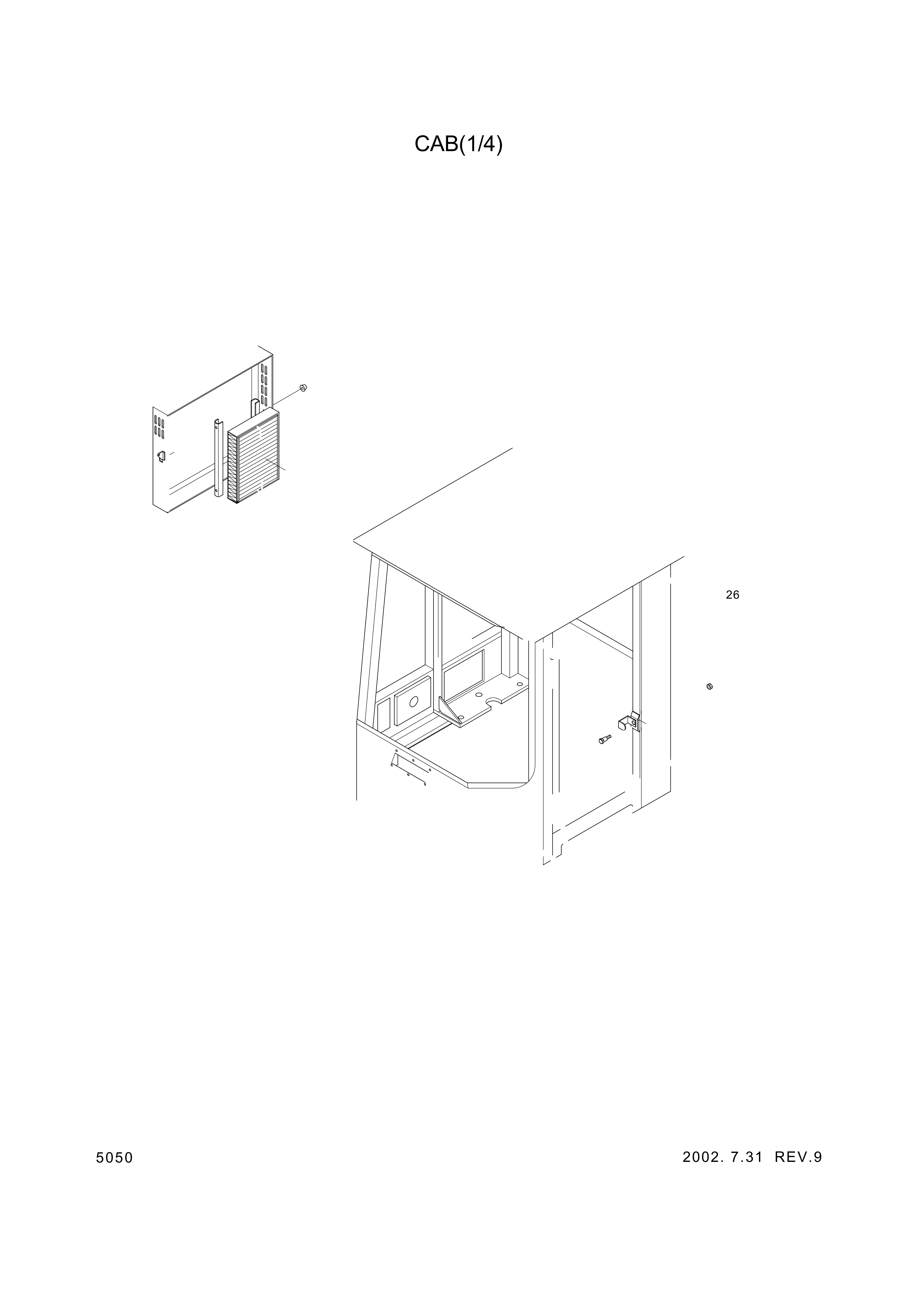 drawing for Hyundai Construction Equipment S161-030102 - BOLT-CROSS RD (figure 1)