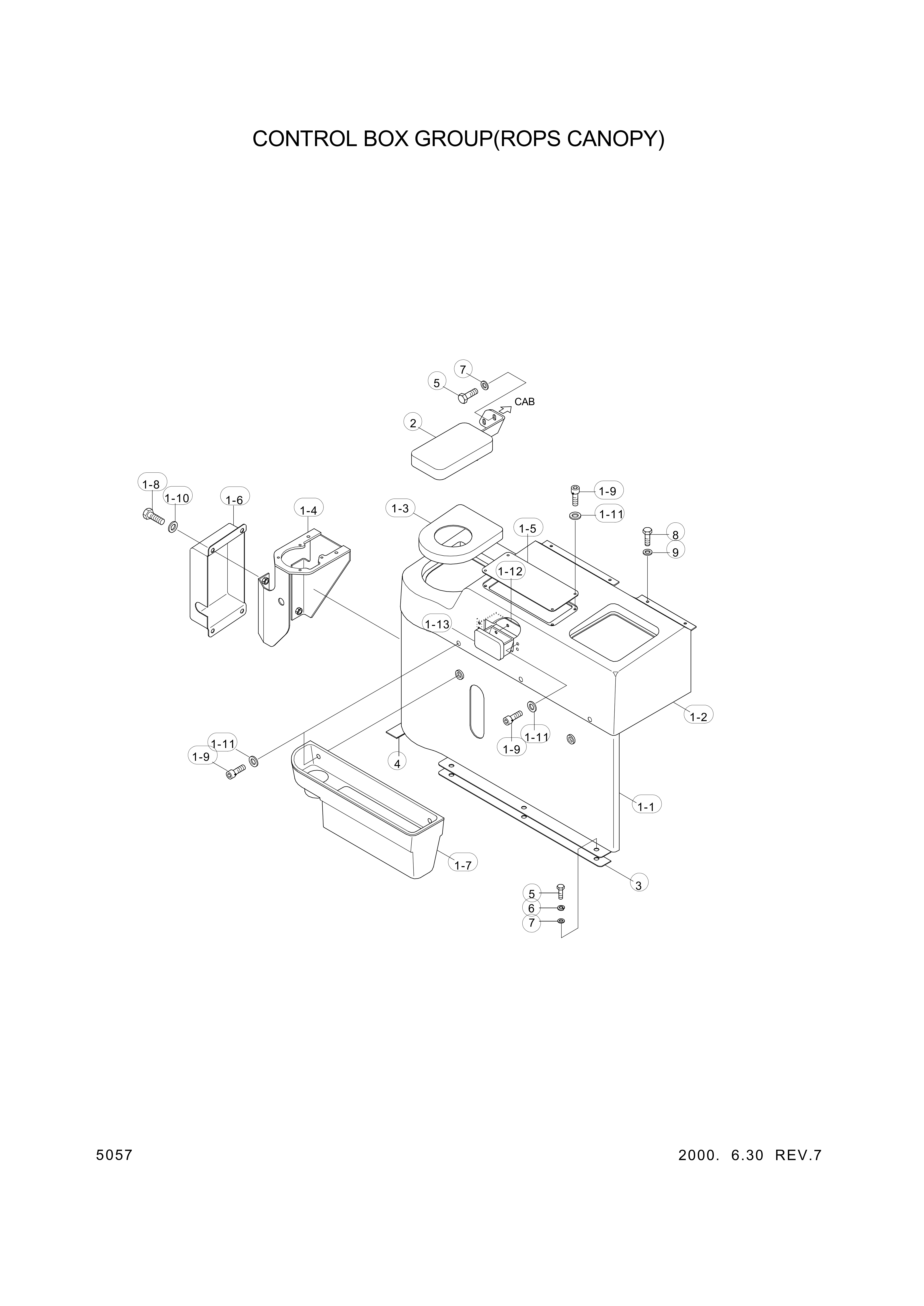 drawing for Hyundai Construction Equipment 3599-099 - WASHER (figure 3)