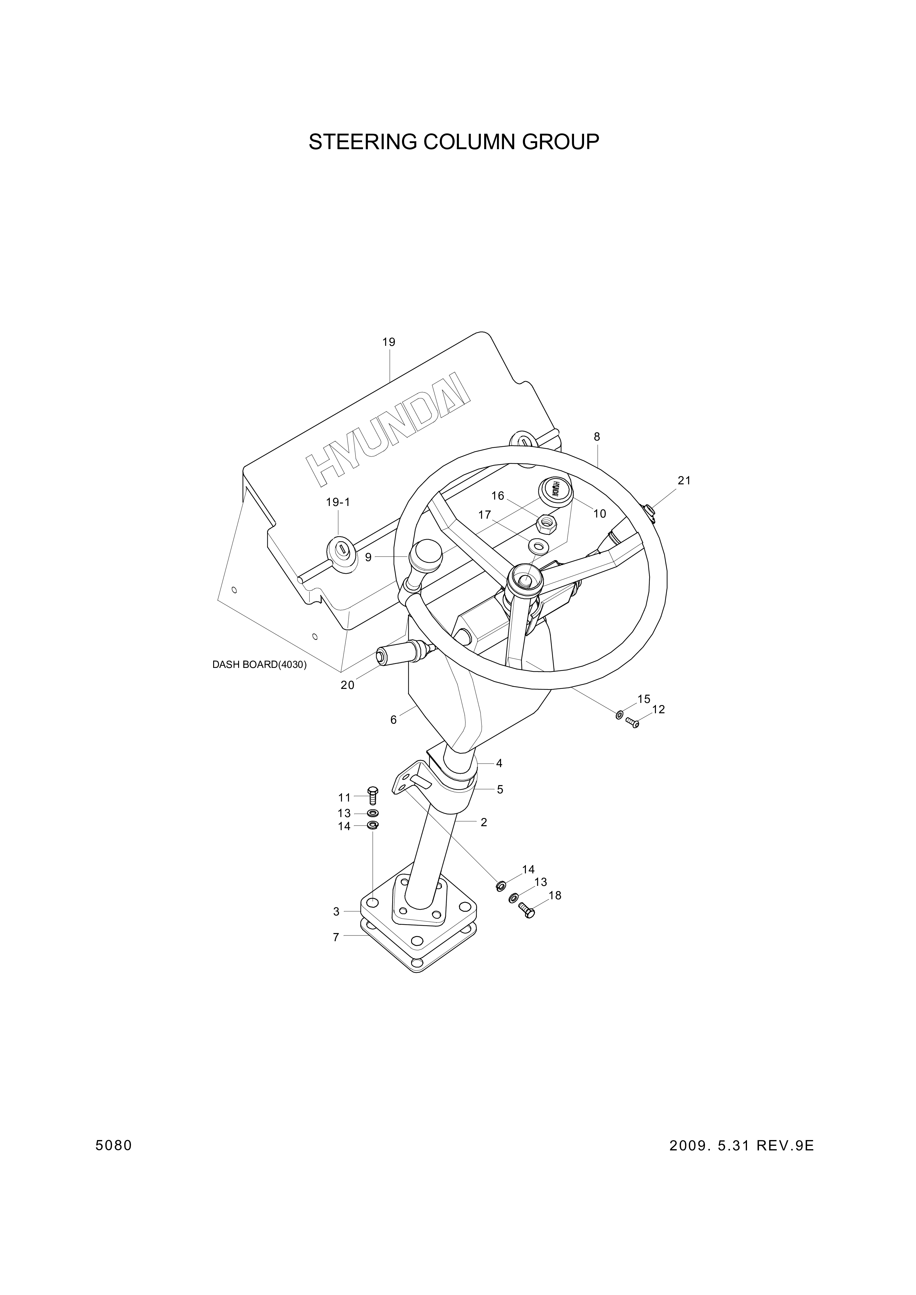 drawing for Hyundai Construction Equipment 71L7-20140 - COVER ASSY (figure 2)