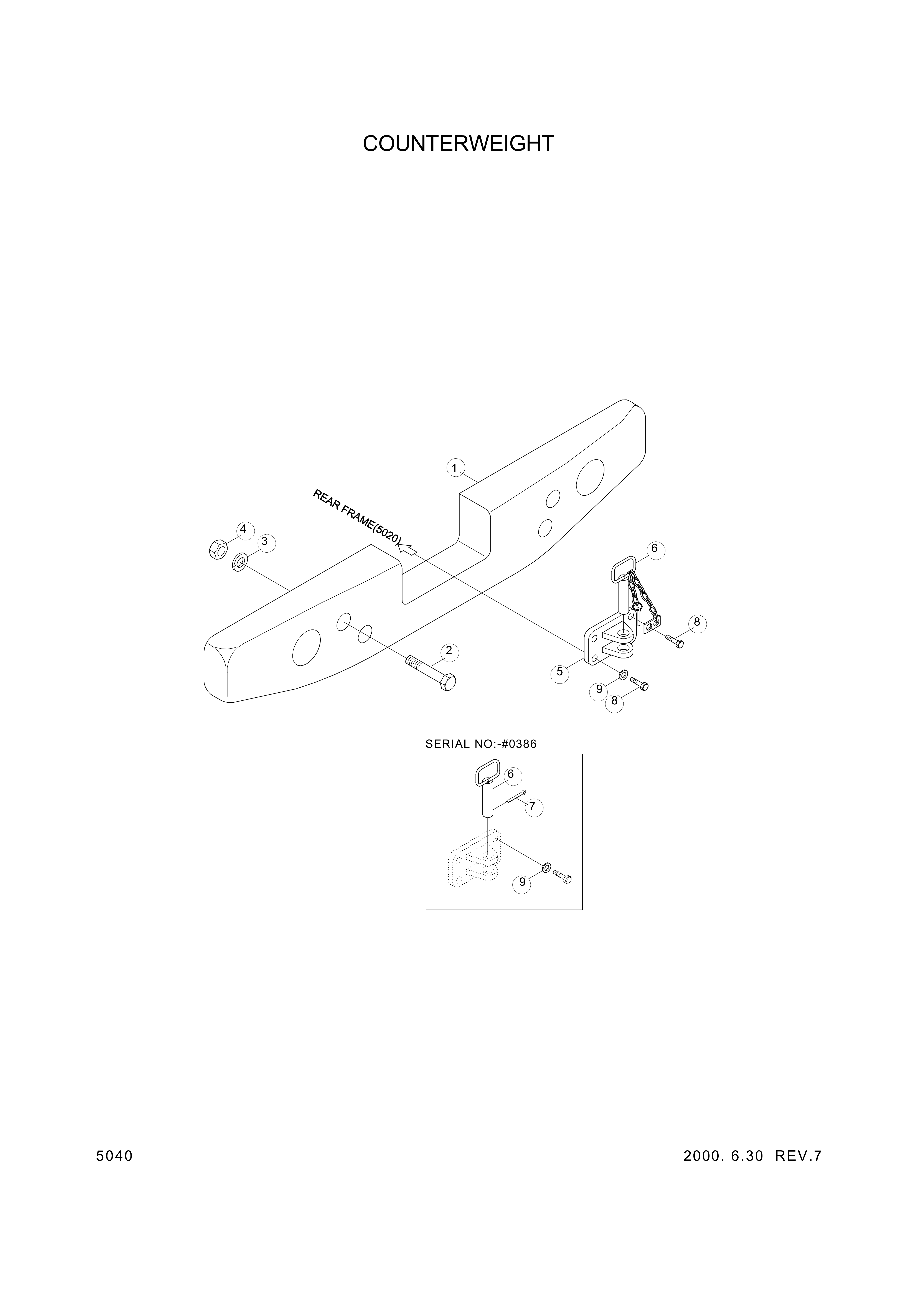 drawing for Hyundai Construction Equipment S208-241002 - NUT-HEX (figure 3)