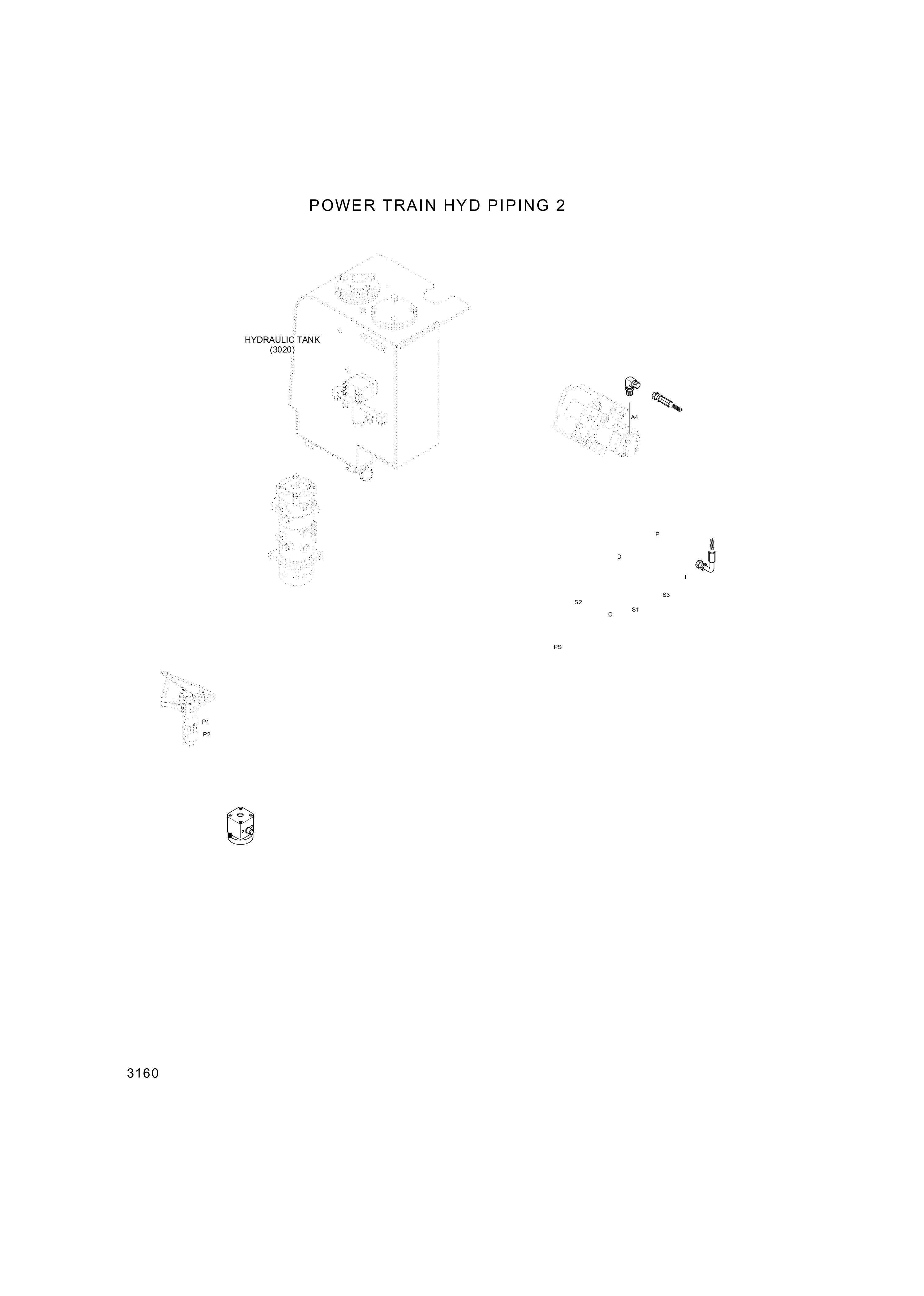 drawing for Hyundai Construction Equipment X420-062027 - HOSE ASSY-SYNF&ORFS (figure 2)