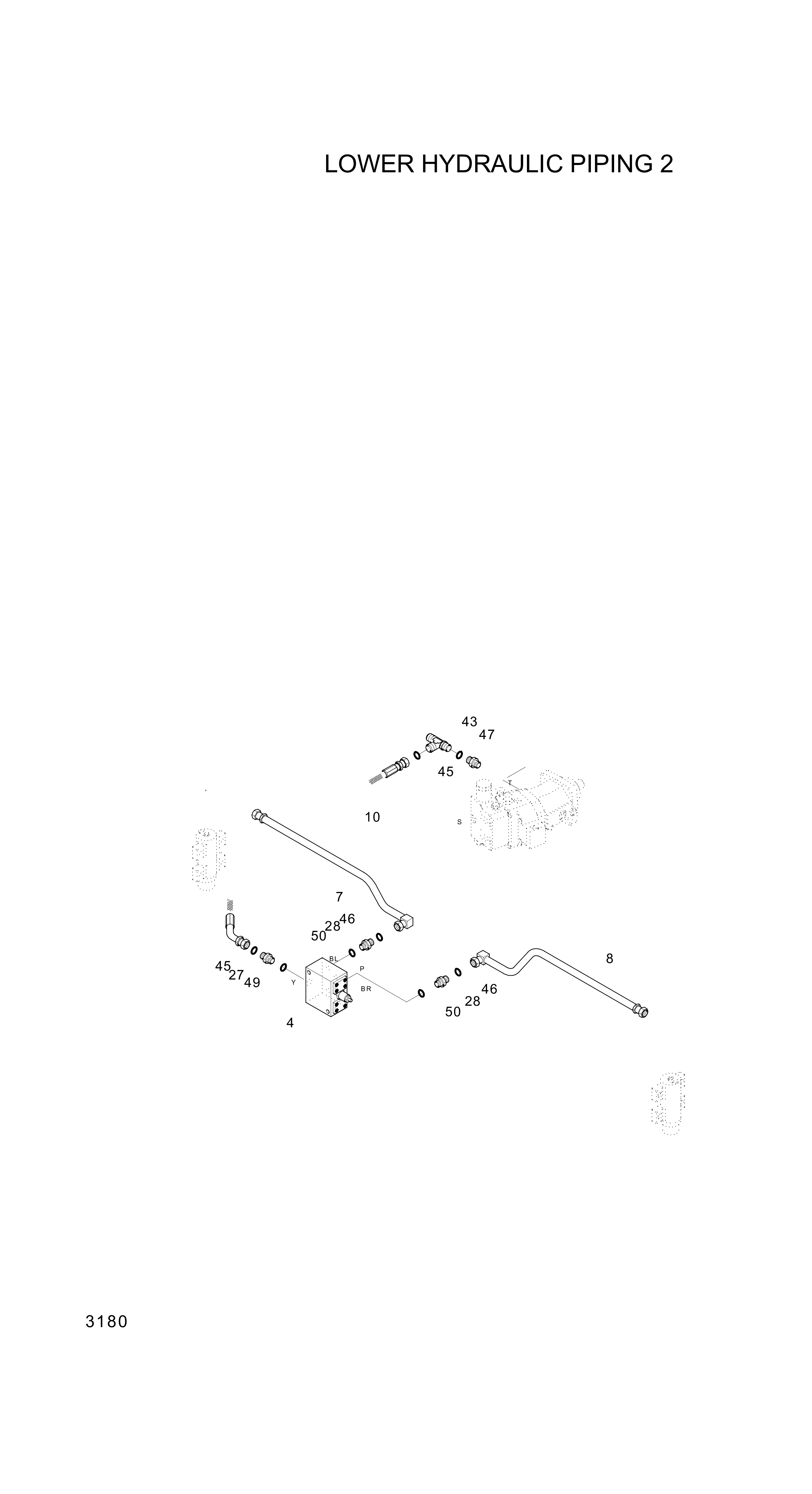 drawing for Hyundai Construction Equipment P933-082014 - HOSE ASSY-ORFS&THD (figure 2)