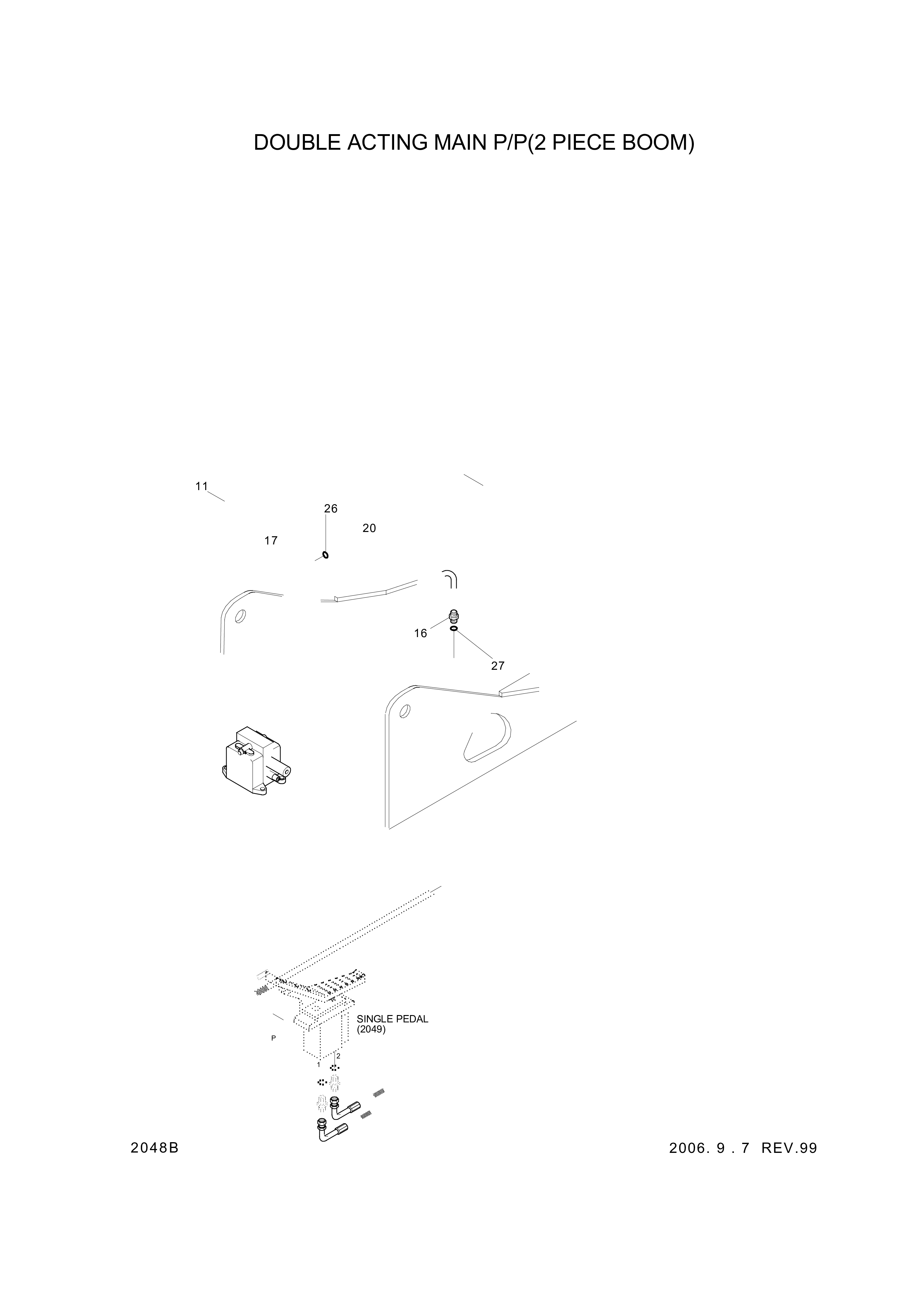 drawing for Hyundai Construction Equipment 35EA-92160 - Bracket-Selector V/V (figure 1)